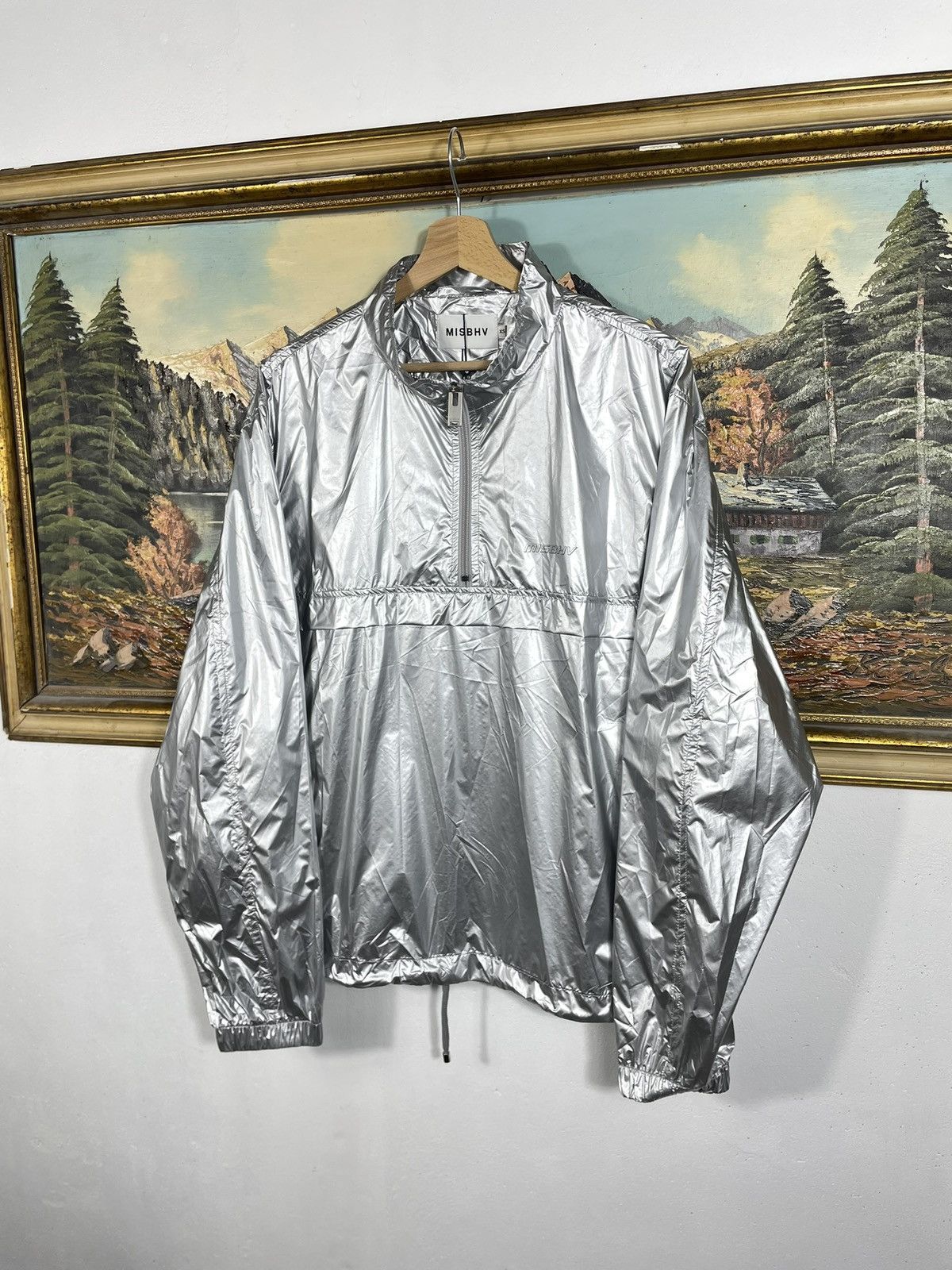Designer × Misbhv Misbhv silver zip anorak light jacket windbreaker streetwear Size US XS / EU 42 / 0 - 3 Thumbnail