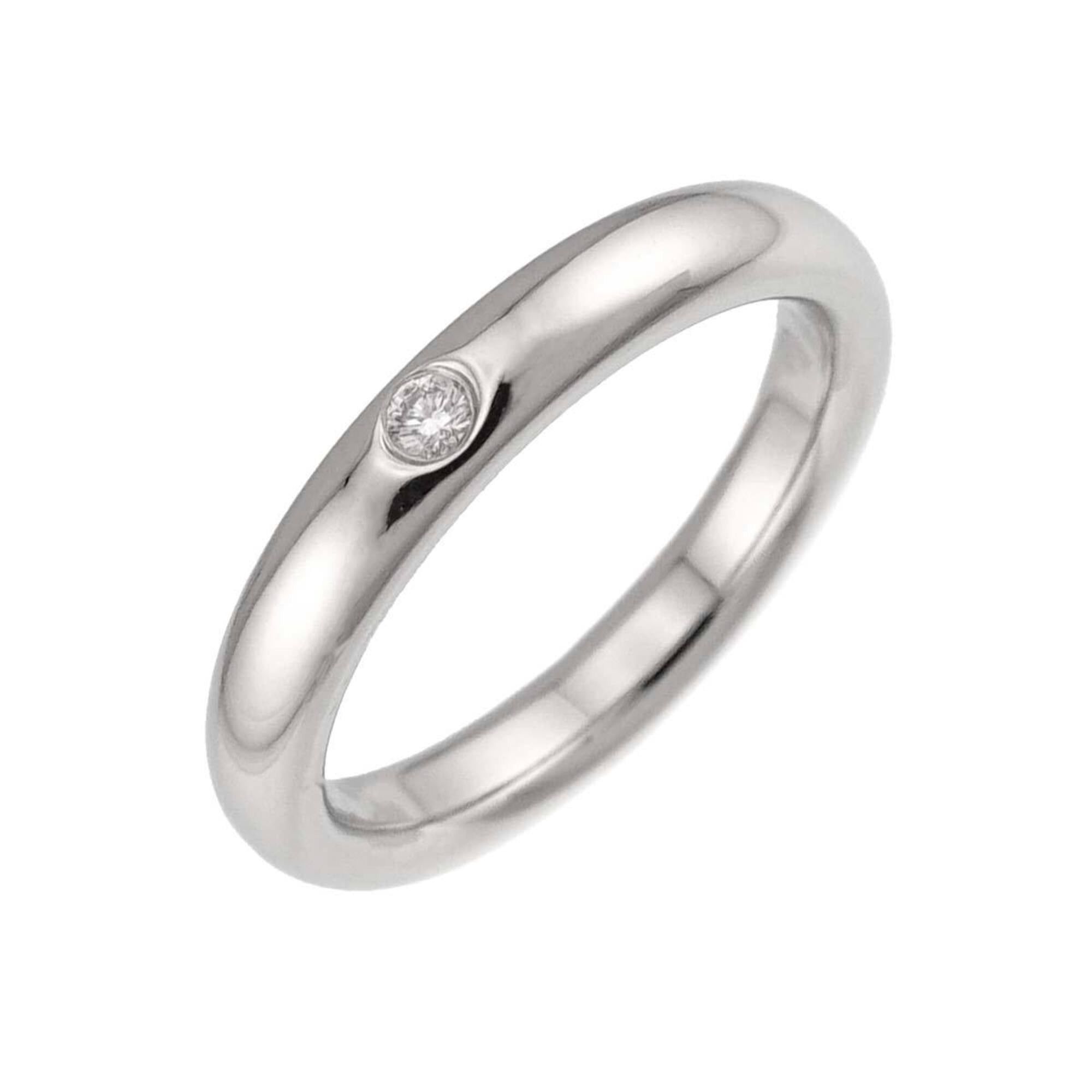 Tiffany & Co. Tiffany & Co. Stacking Band Ring with 1 Diamond, Platinum. Size ONE SIZE - 1 Thumbnail