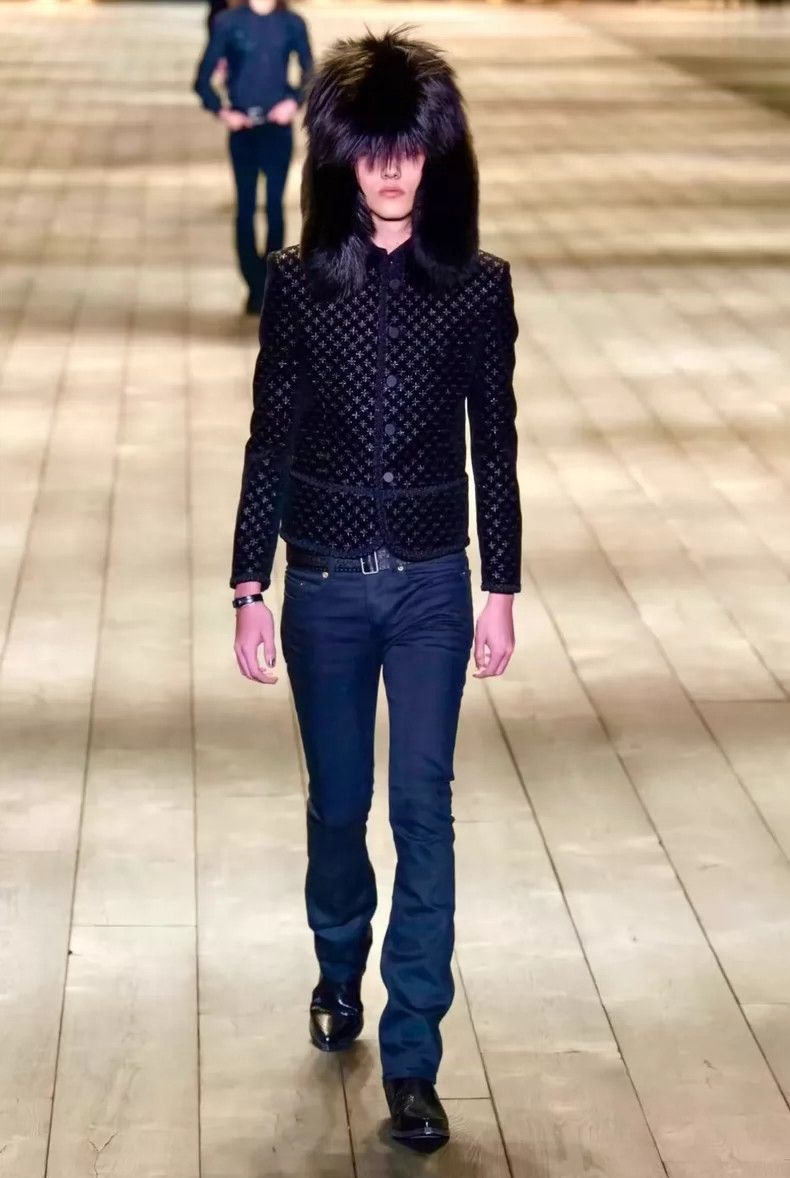 Saint Laurent Paris Saint Laurent Paris Black Velvet Palace Embroidered Jacket Size US M / EU 48-50 / 2 - 6 Thumbnail