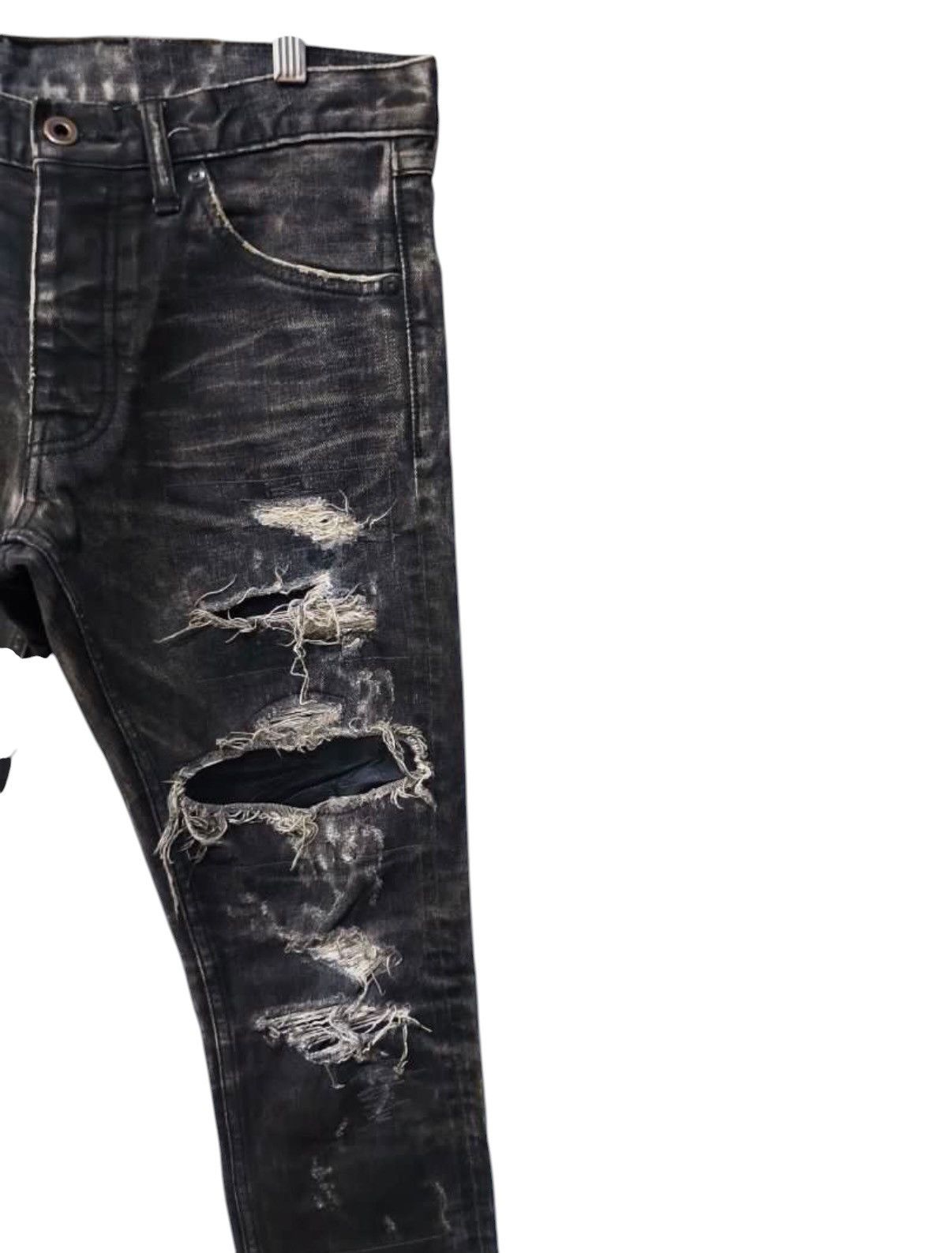Isamu Katayama Backlash THRASHED ISAMU KATAYAMA BACKLASH PYTHON LEATHER FLARE TYPE Size US 32 / EU 48 - 2 Thumbnail