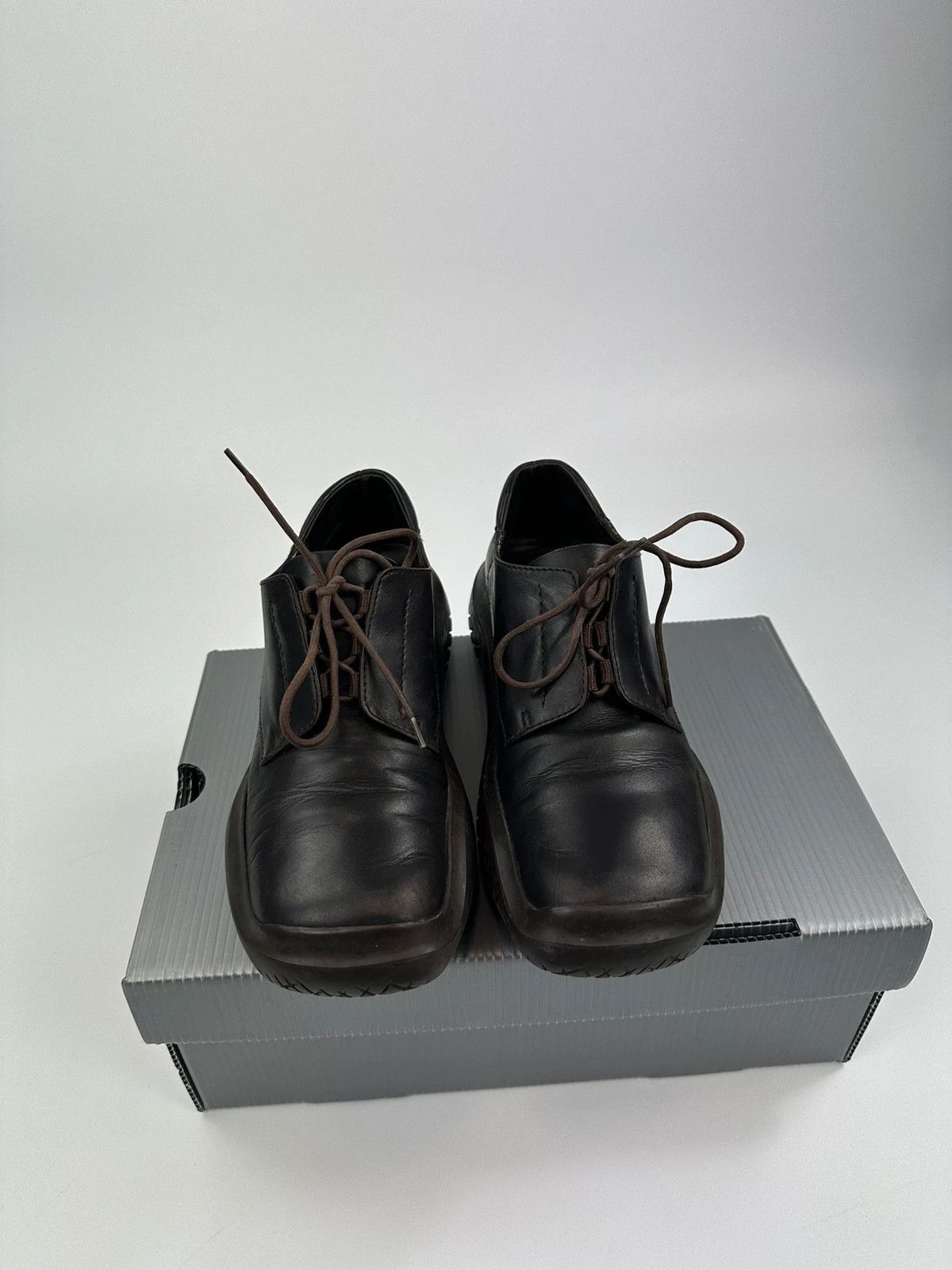 Prada Prada FW1999 Vibram Puddle Sole Loafer Leather Size US 7 / IT 37 - 3 Thumbnail