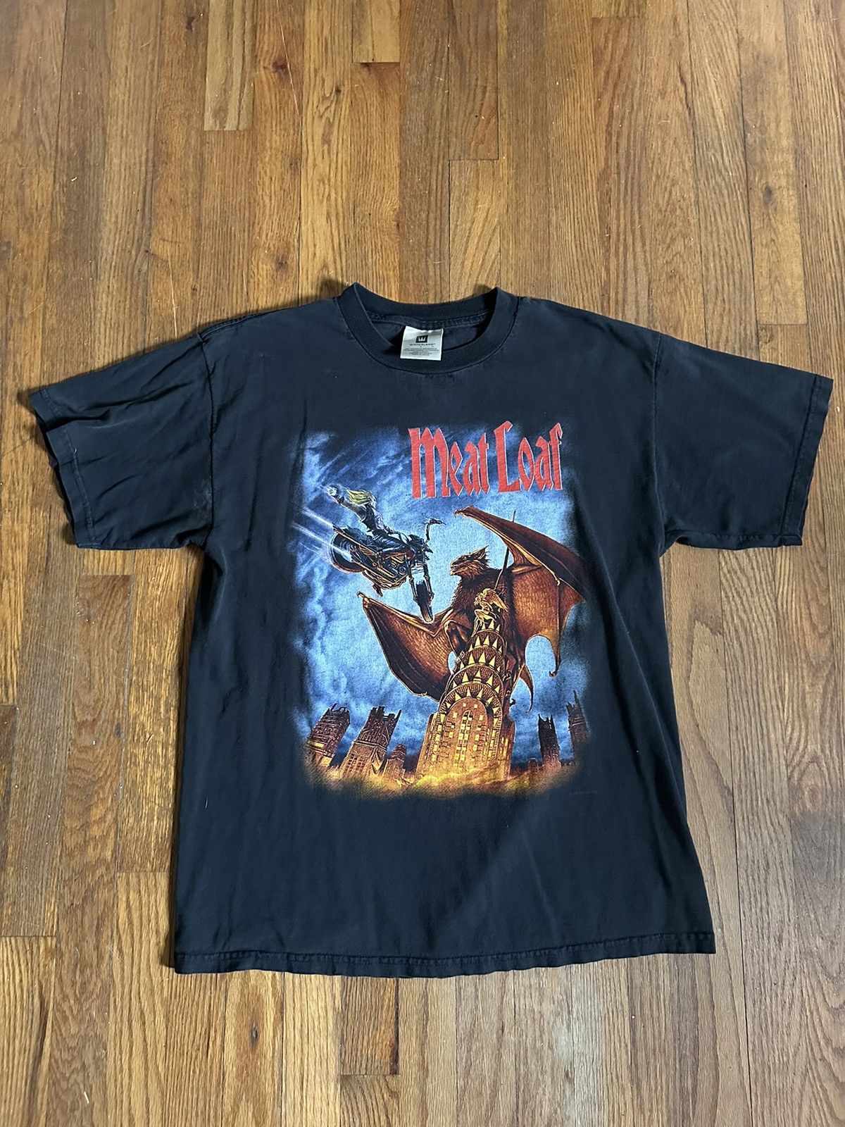 image of Vintage Meatloaf Band T in Black, Men's (Size Large)