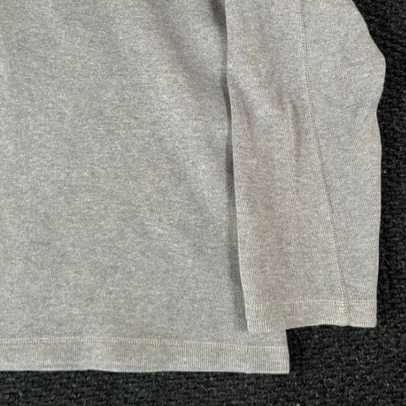 Banana Republic VINTAGE Banana Republic Mens Gray Quarter Zip Pullover Sweater Size L 100% Cotton Size US L / EU 52-54 / 3 - 3 Thumbnail