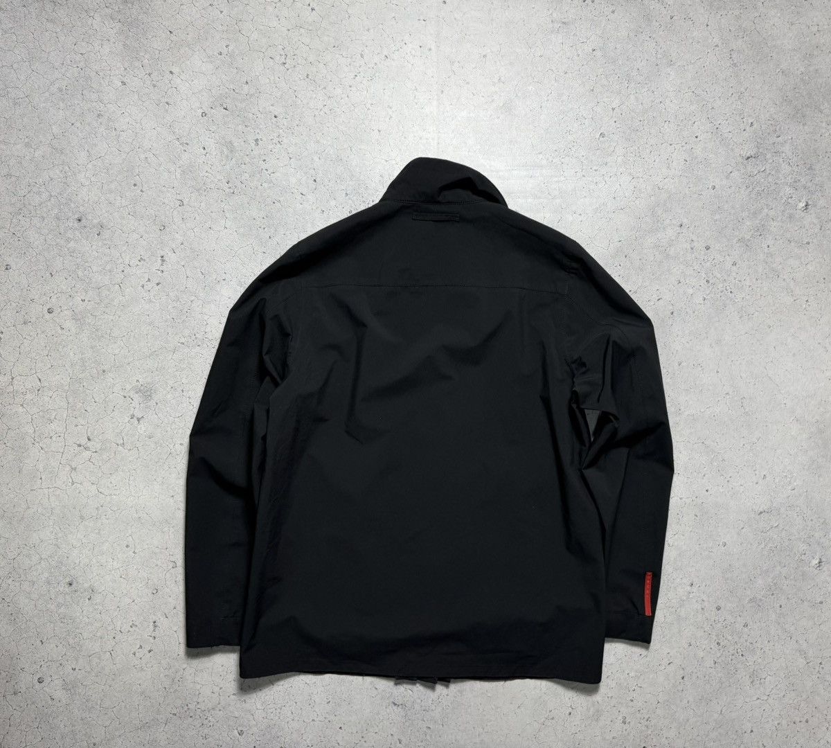 Prada Prada Red Tab Nylon Membrane Vintage Luxury Jacket Black Size US L / EU 52-54 / 3 - 12 Thumbnail