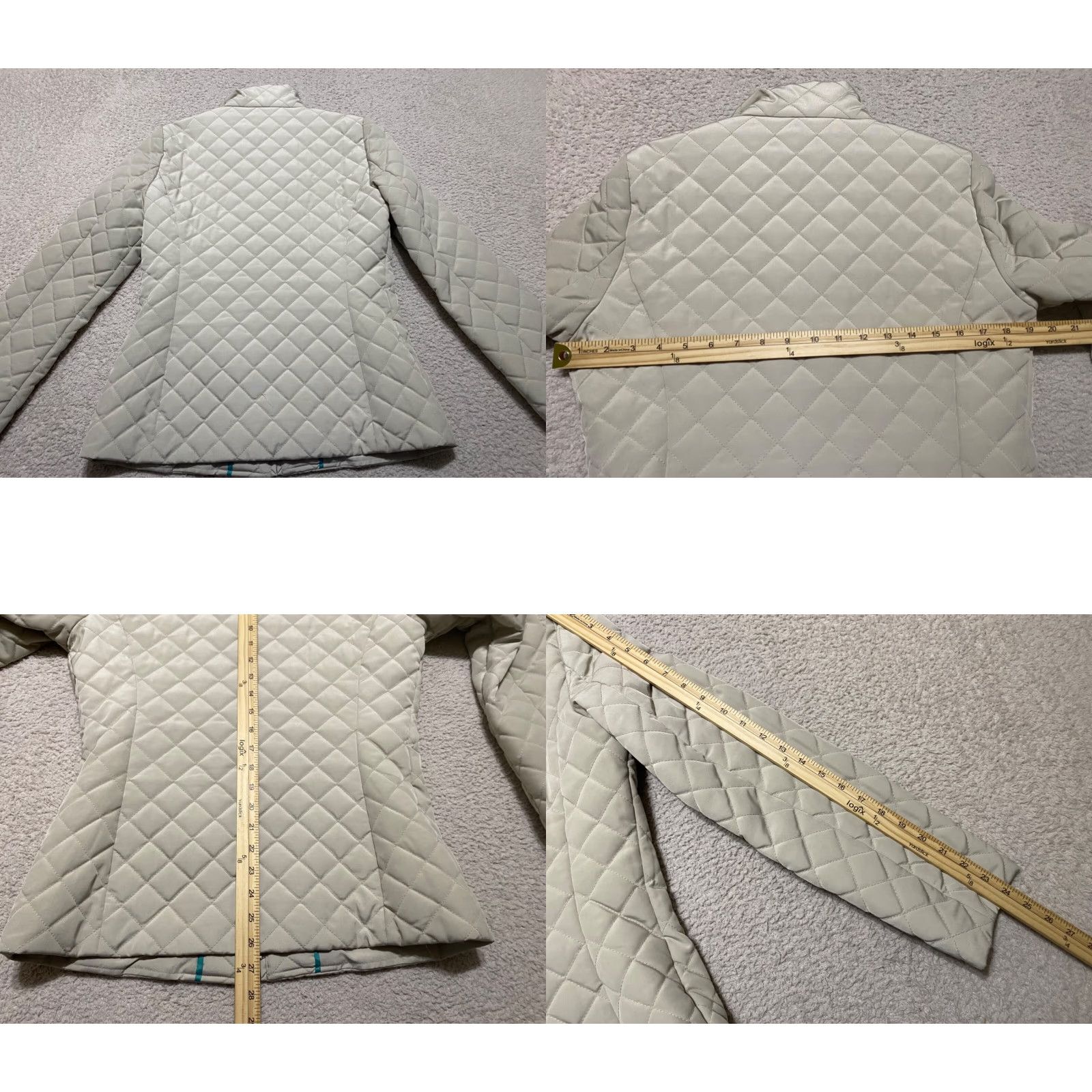 Calvin Klein Calvin Klein Jacket Womens Small Solid Beige Full Zip Puffer Quilted Mid-Length Long Sleeve Regular Zip Pockets Fall Spring Winter Beig e? Size S / US 4 / IT 40 - 8 Thumbnail