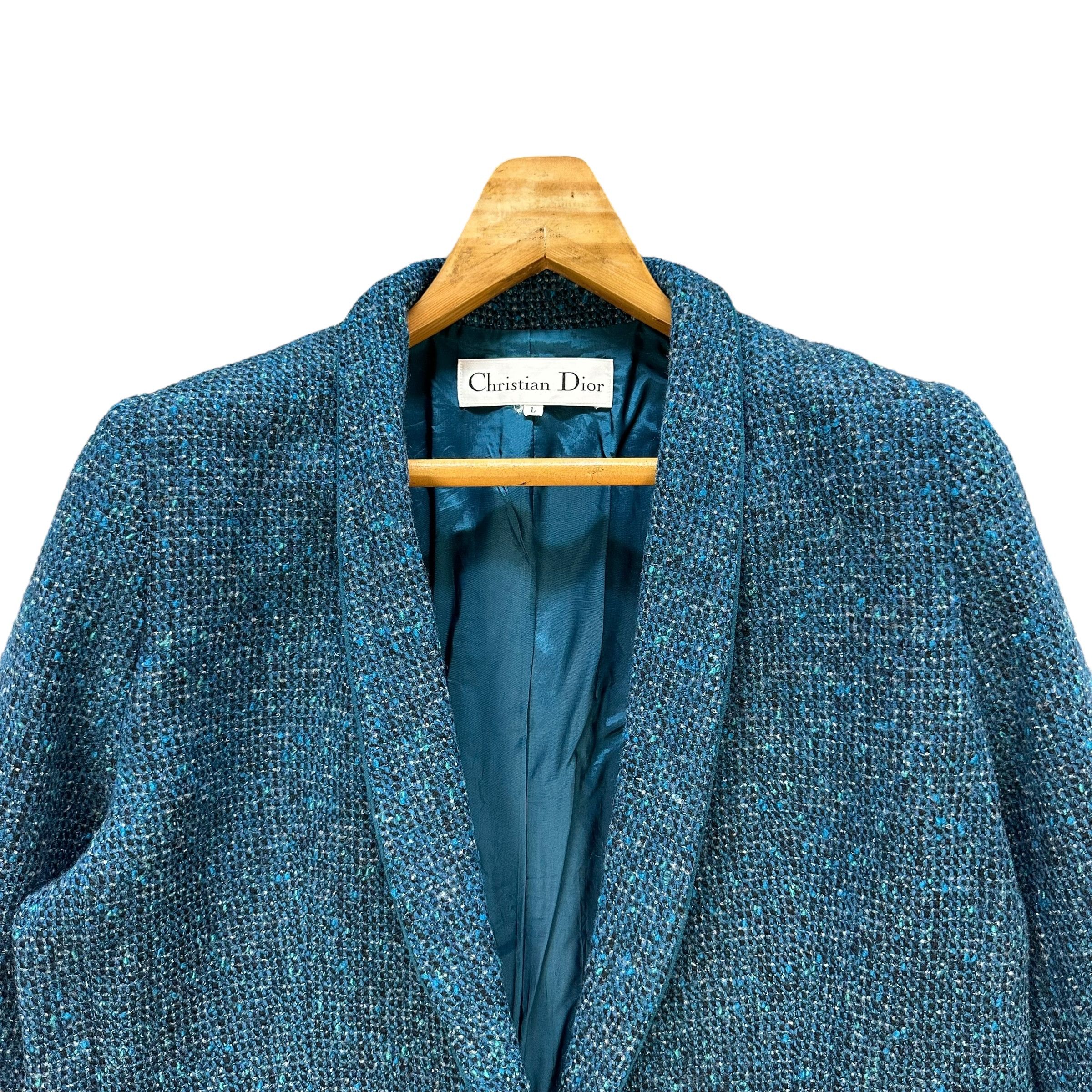 Christian Dior Monsieur Vintage 90's CHRISTIAN DIOR Wool Jacket #A67-1619 Size L / US 10 / IT 46 - 2 Thumbnail