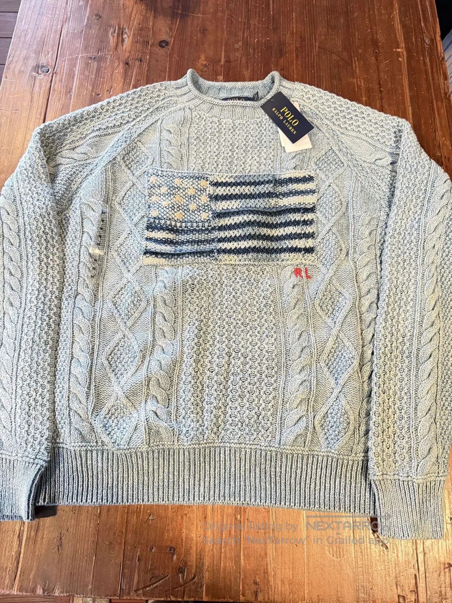 Polo Ralph Lauren Polo Ralph Lauren Gray Cable Knit Sweater. Size US M / EU 48-50 / 2 - 1 Thumbnail