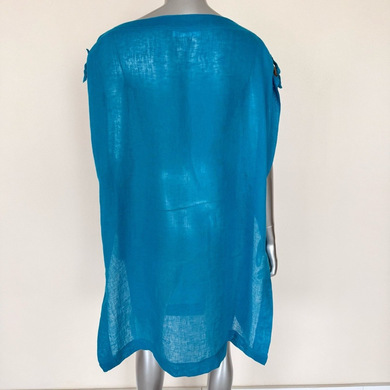 Other Nicole Olivier women linen tunic Retail 280$ Size ONE SIZE - 4 Thumbnail