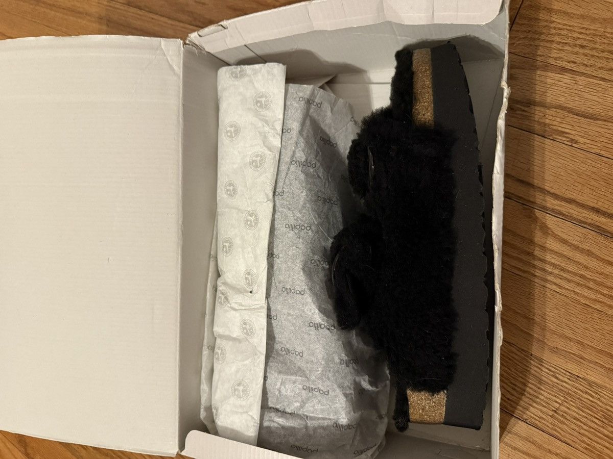 Birkenstock Big Buckle Pap - Teddy Black Size US 9 / IT 39 - 2 Thumbnail