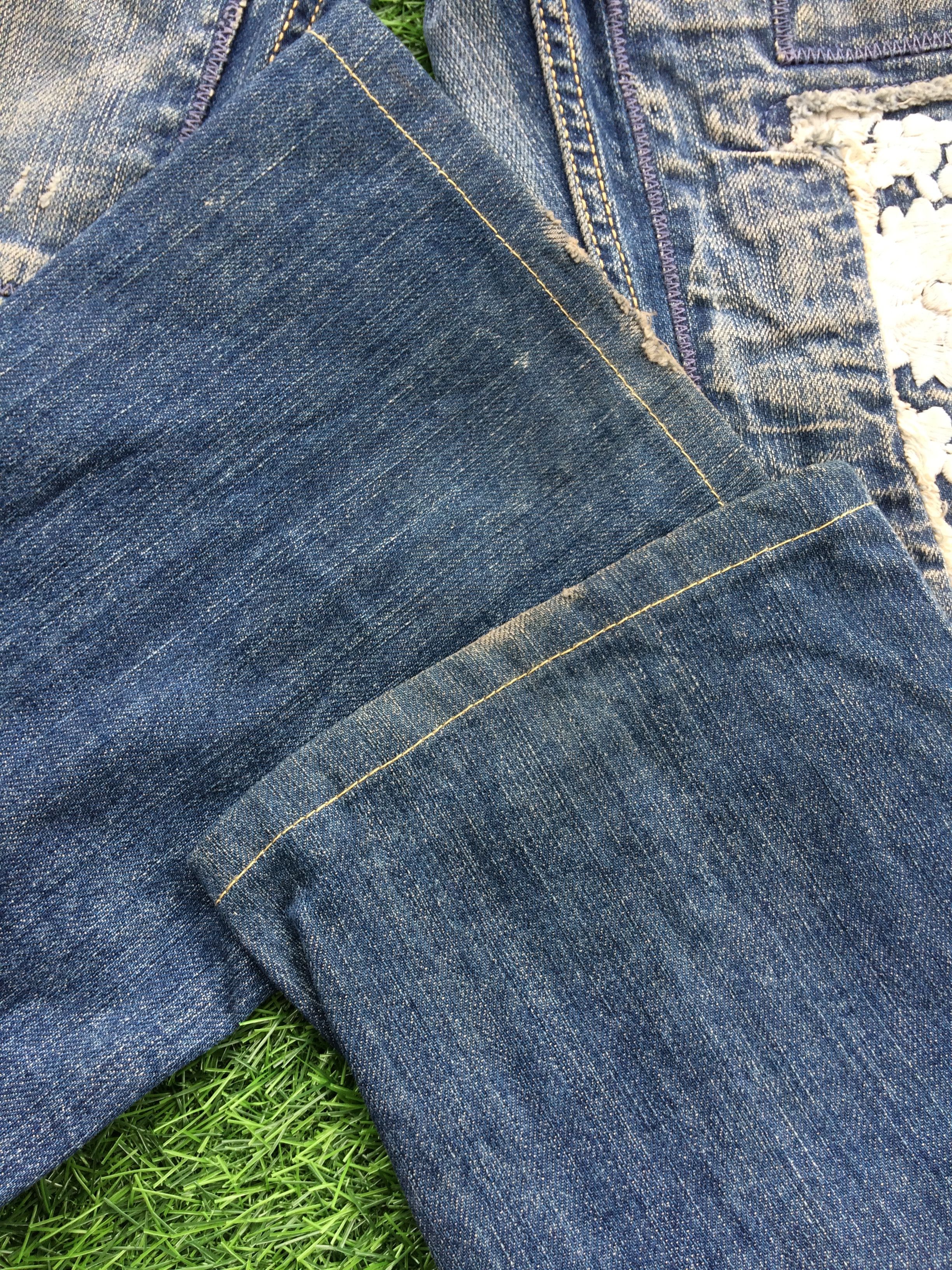 If Six Was Nine × Japanese Brand Japanese Distressed Flared Patch Jeans D-858 Size 25" / US 0 / IT 36 - 8 Thumbnail