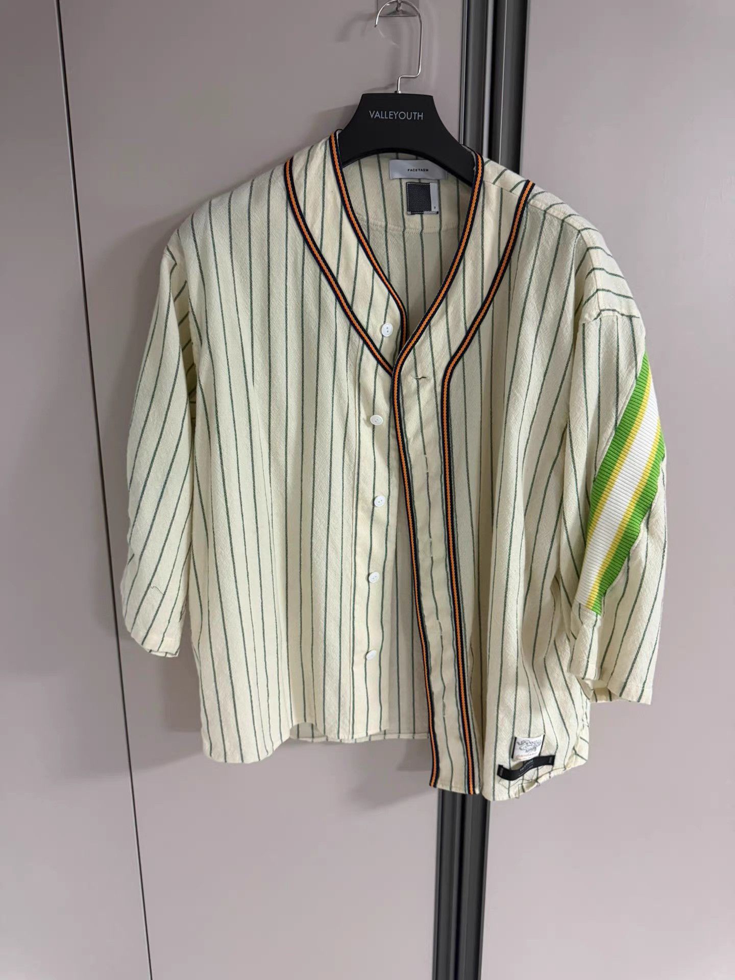 Facetasm FACETASM Wool Short Sleeve Baseball Shirt T-Shirt K18 Size US L / EU 52-54 / 3 - 1 Thumbnail