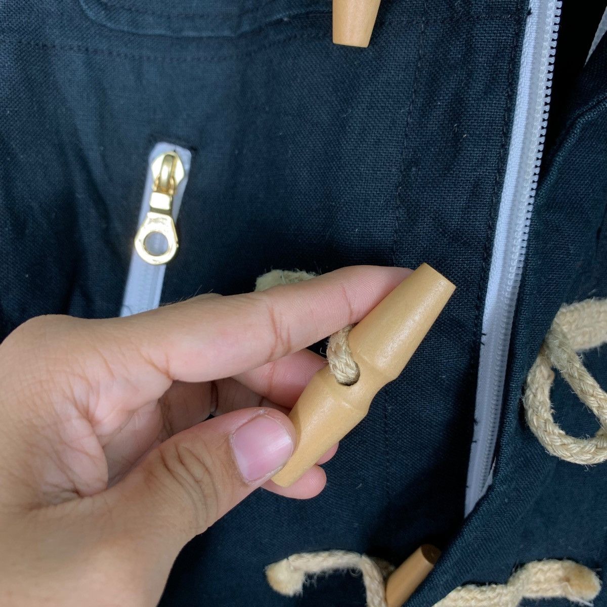Tommy Jeans TOMMY Cotton Toggle Button Zipper Hoodie Jacket #0986-C44 Size US S / EU 44-46 / 1 - 15 Thumbnail