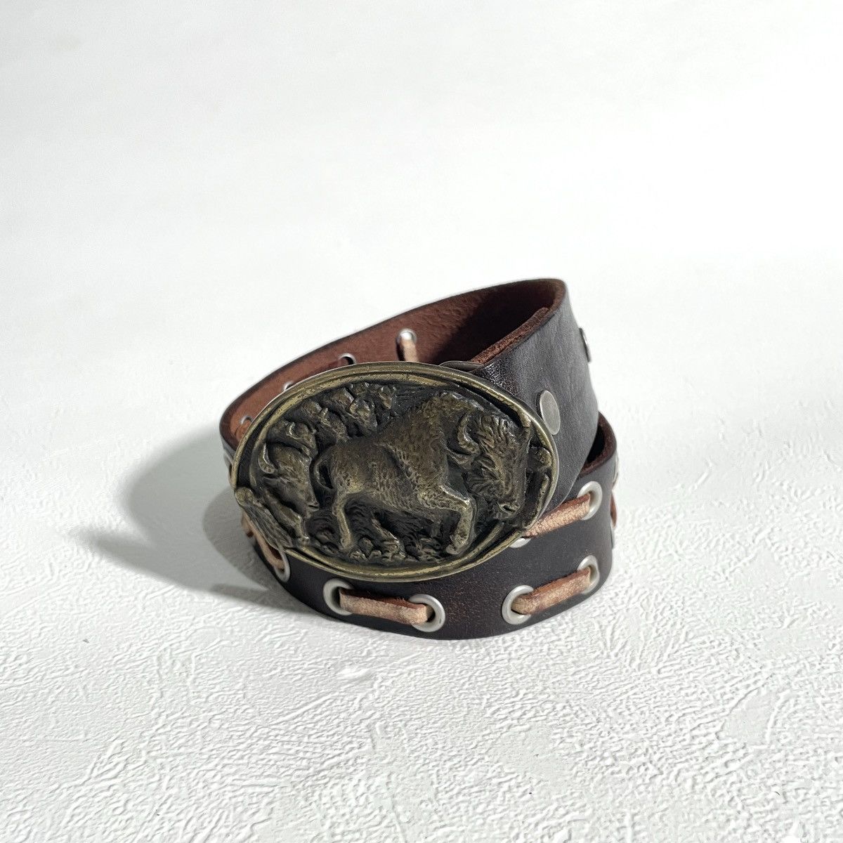 True Religion Y2k True Religion vintage leather belt kapital style Size 34 - 1 Thumbnail