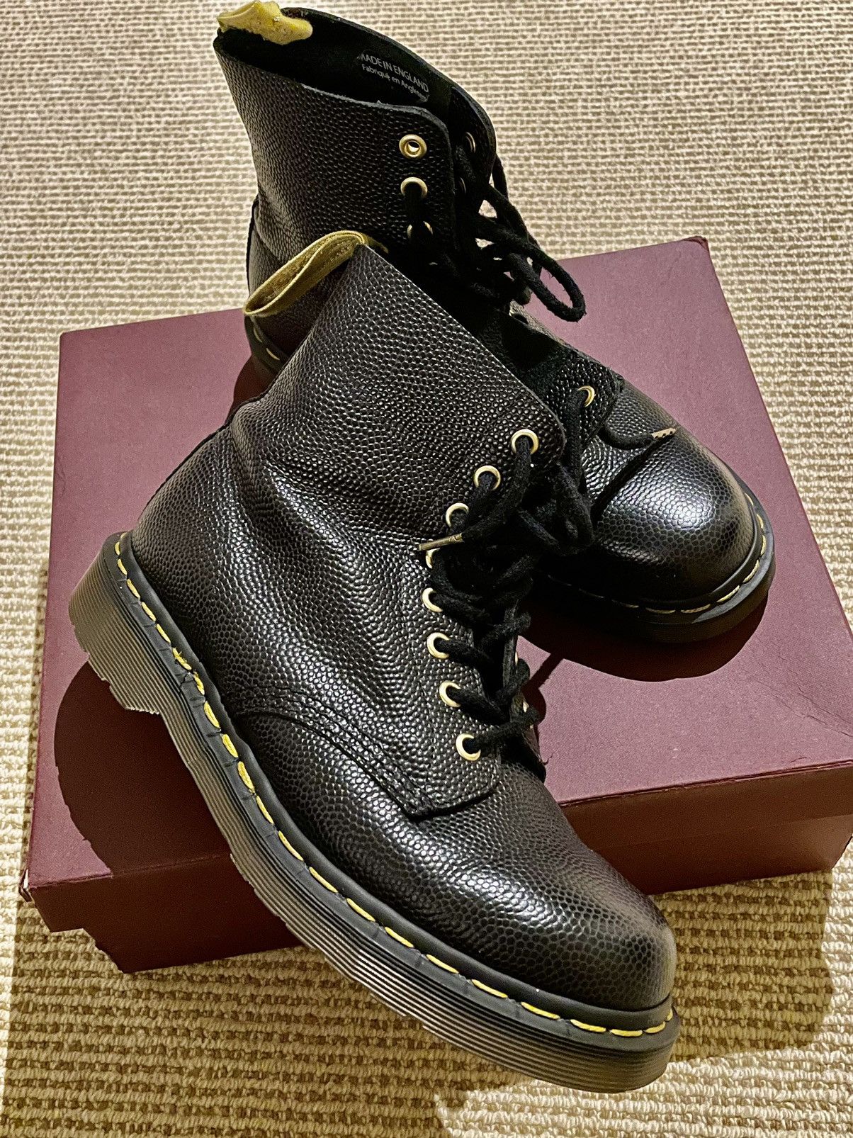 image of Dr Martens 1460 50Th Limited Shoes in Black, Men's (Size 8)