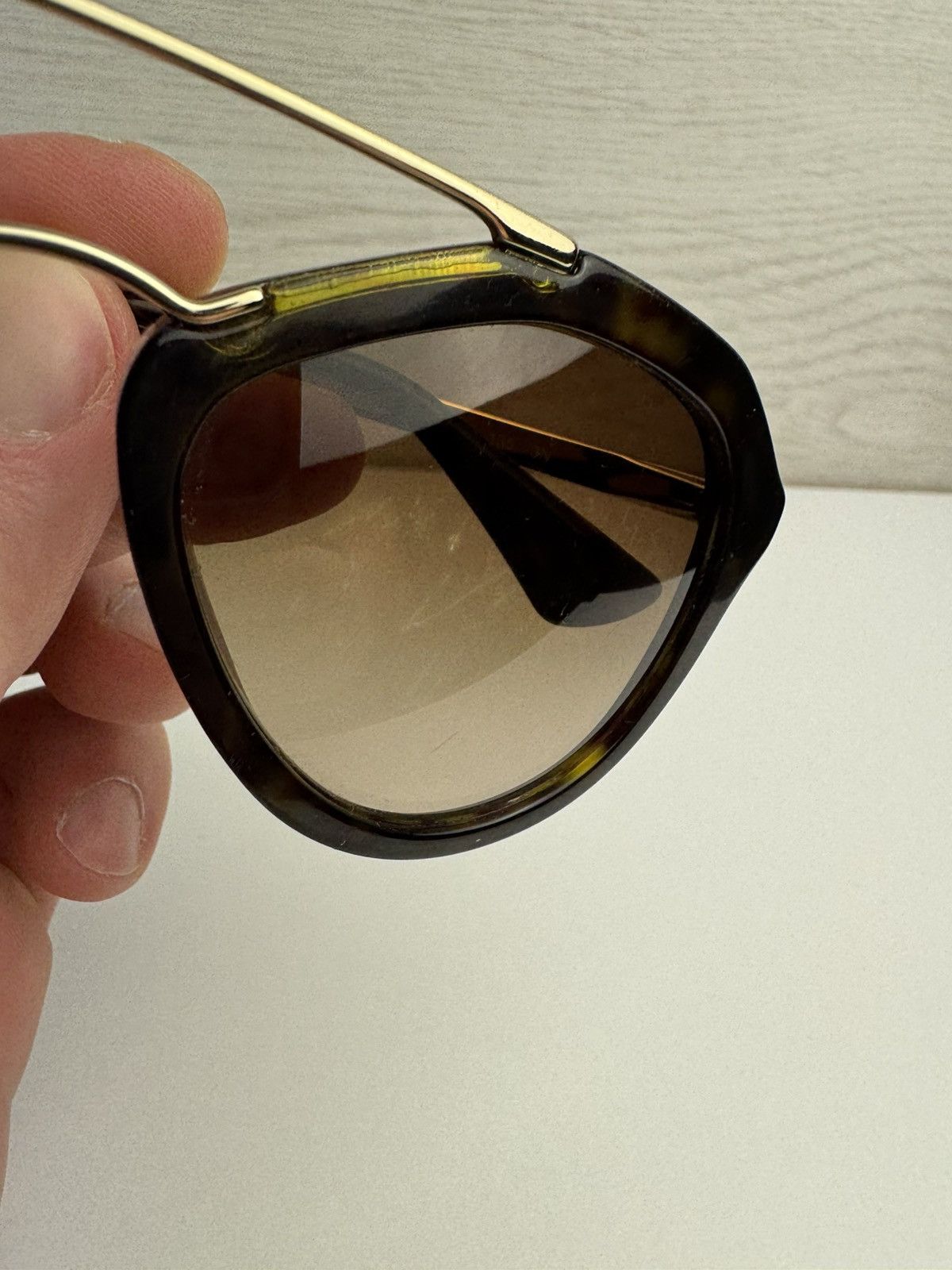 Prada Prada Sunglasses SPR 12Q Tortoiseshell Vintage Size ONE SIZE - 14 Thumbnail