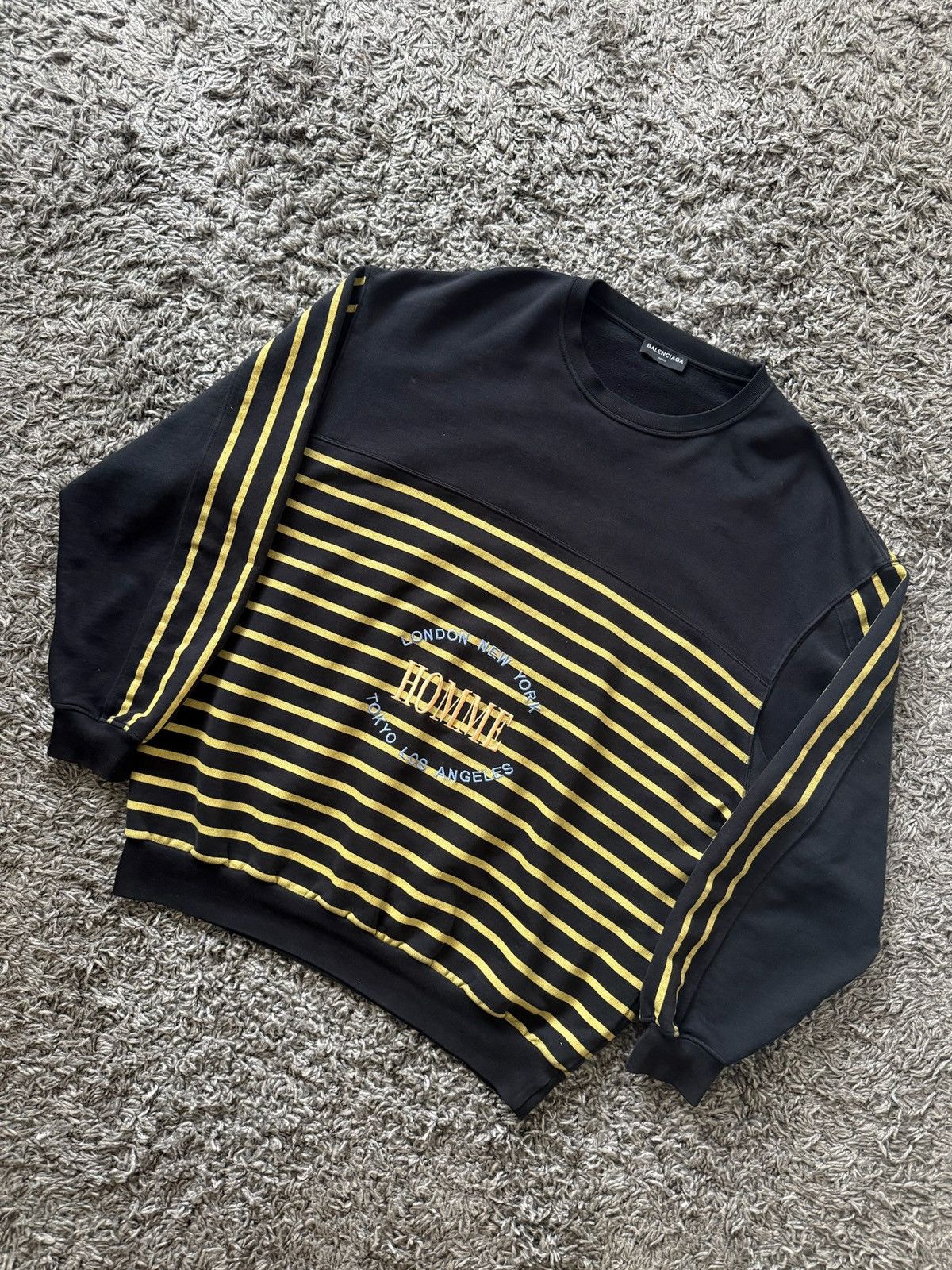 Balenciaga Balenciaga Striped Homme Sweater Size US XL / EU 56 / 4 - 1 Thumbnail