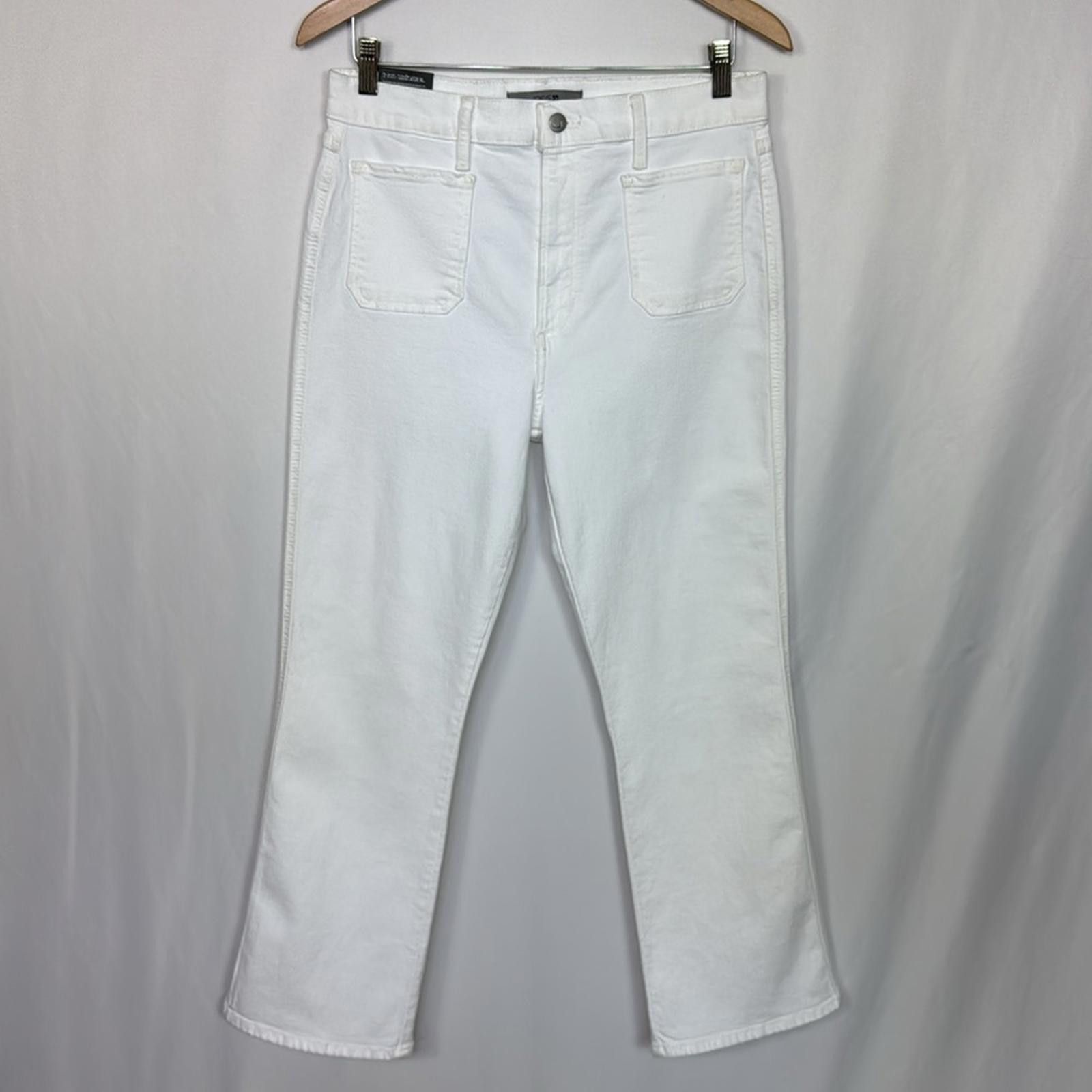 Designer Joe’s Jeans High Rise Crop Bootcut Jeans Size 31 White Size 31" - 6 Thumbnail