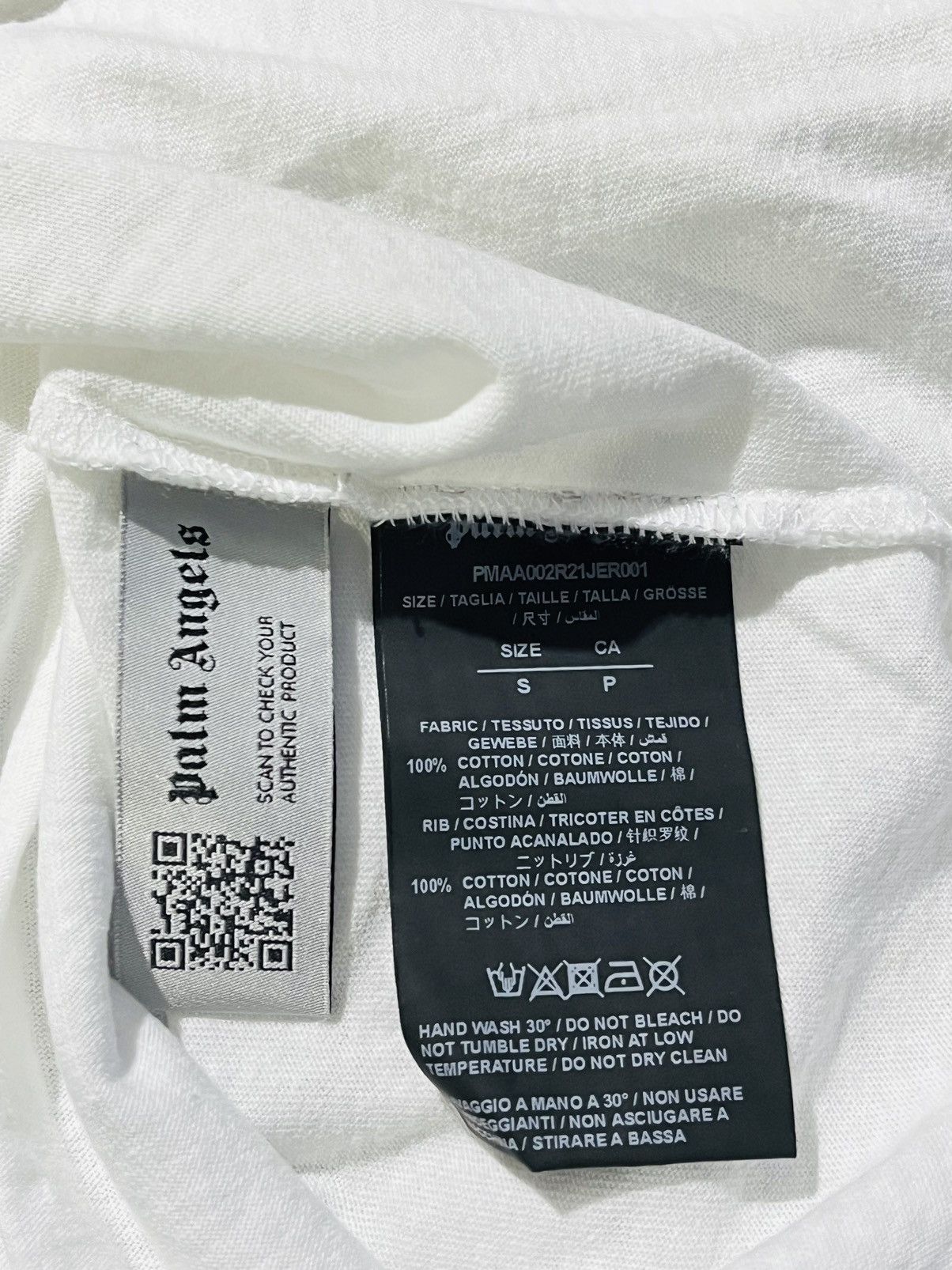Palm Angels Palm Angels logo-print high-neck T-shirt Size US S / EU 44-46 / 1 - 4 Thumbnail