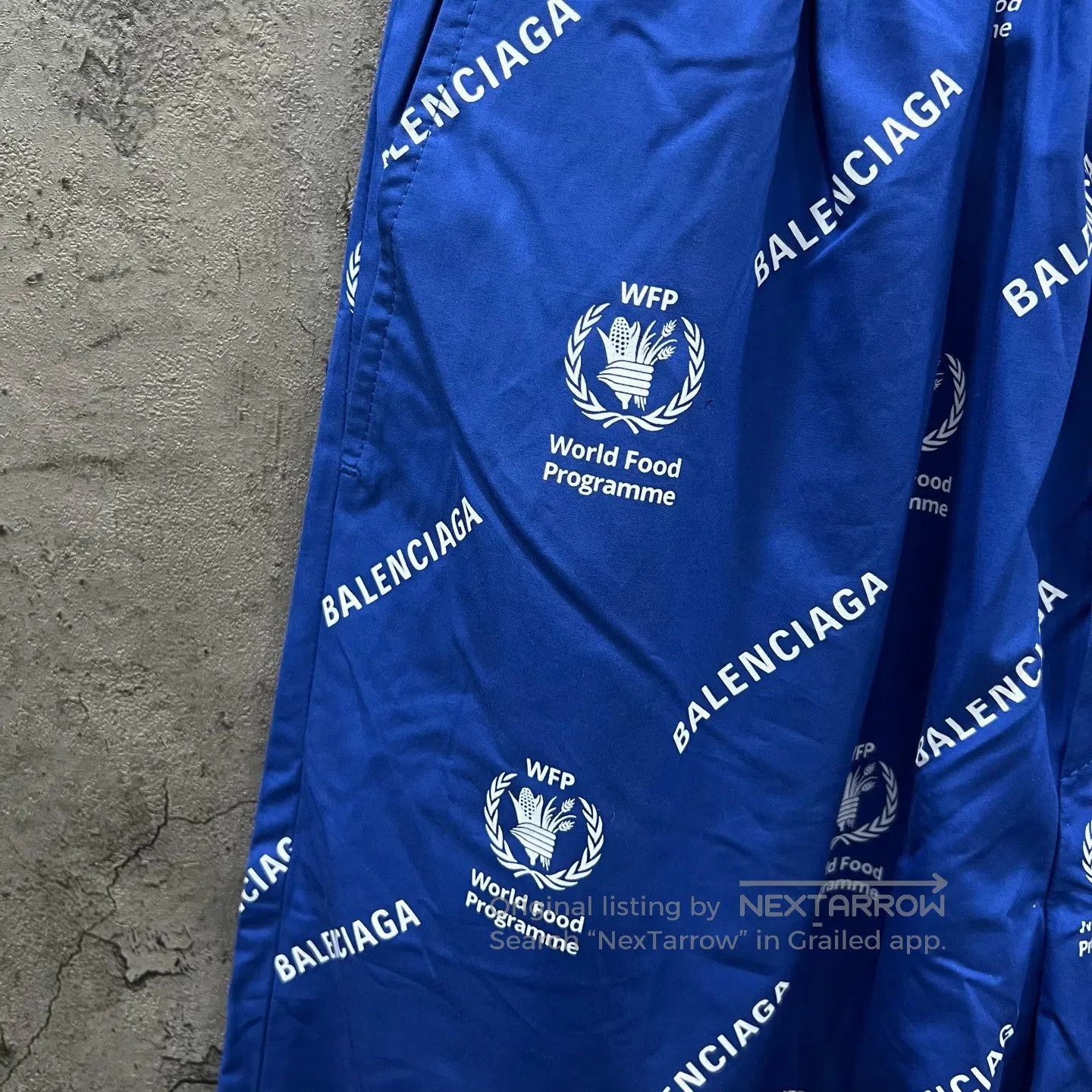 Balenciaga Balenciaga WFP Joint Name Blue Full Print Shorts| Size US 30 / EU 46 - 2 Thumbnail