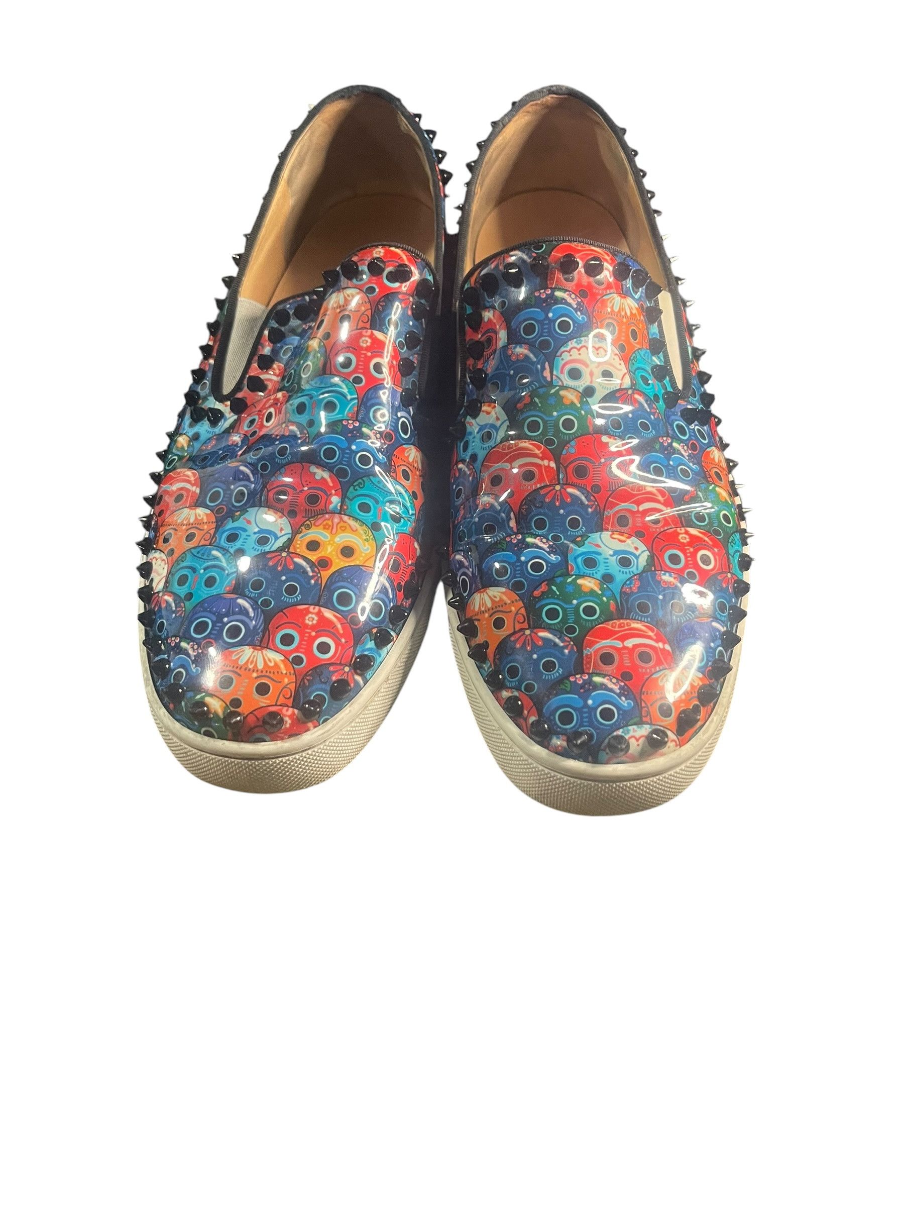 Christian Louboutin Christian Louboutin Roller Boat Skull Spikes Slip-On SZ 44 Size US 10.5 / EU 43-44 - 10 Thumbnail
