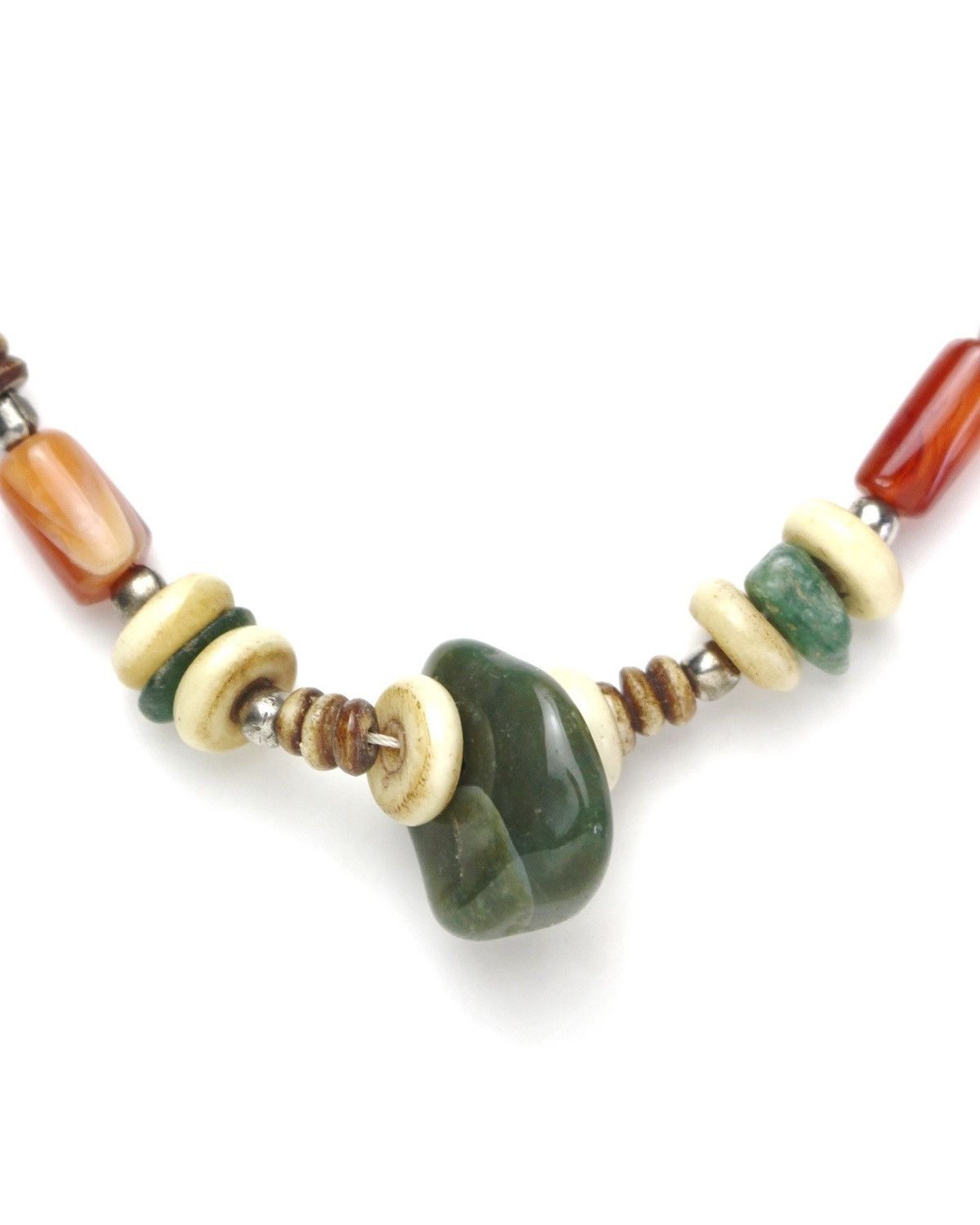 Vintage 2000S JAPANESE MADE NATURAL STONE CLASSIC BEAD NECKLACE Size ONE SIZE - 2 Thumbnail