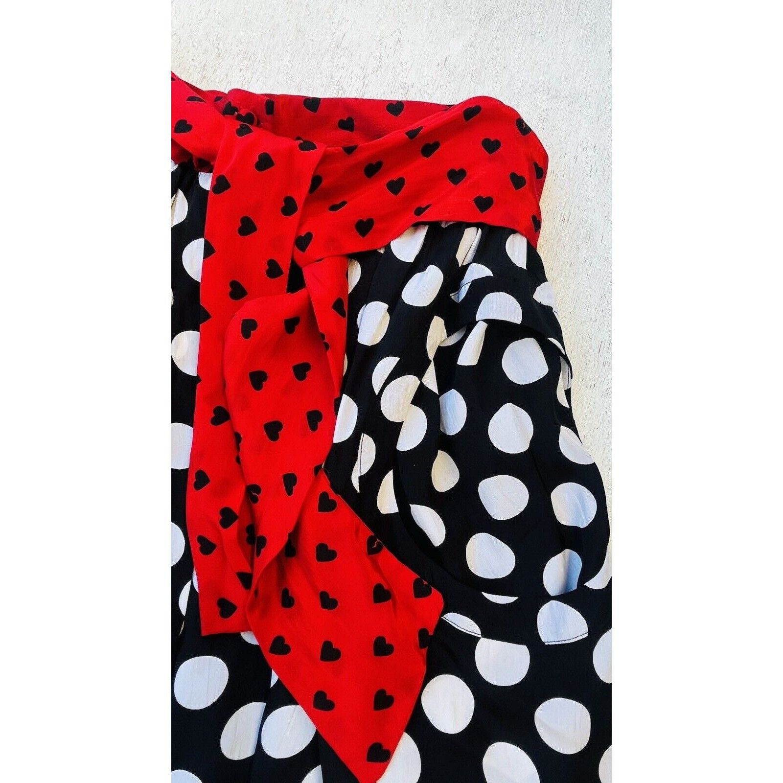 Diesel Diesel Women's 0-MARCIL Skirt Hearts & Polka Dots Print Pock Size 25" / US 0 / IT 36 - 14 Thumbnail