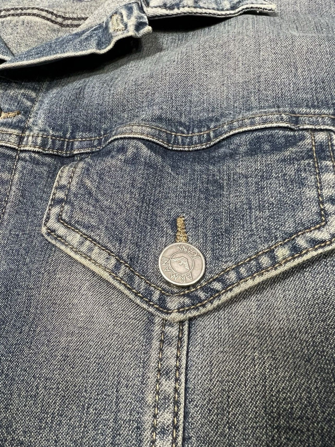 Armani Vintage Armani Jeans Y2k Dinim Jacket Size L / US 10 / IT 46 - 6 Thumbnail