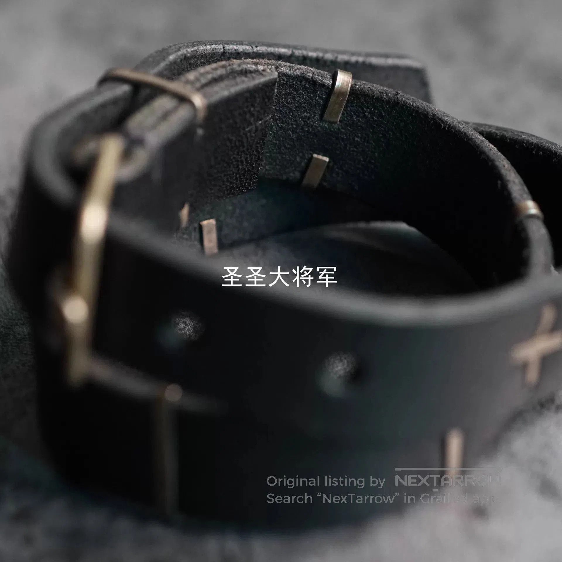 Ma+ Black Leather Belt with Metal Buckle. Size ONE SIZE - 6 Thumbnail