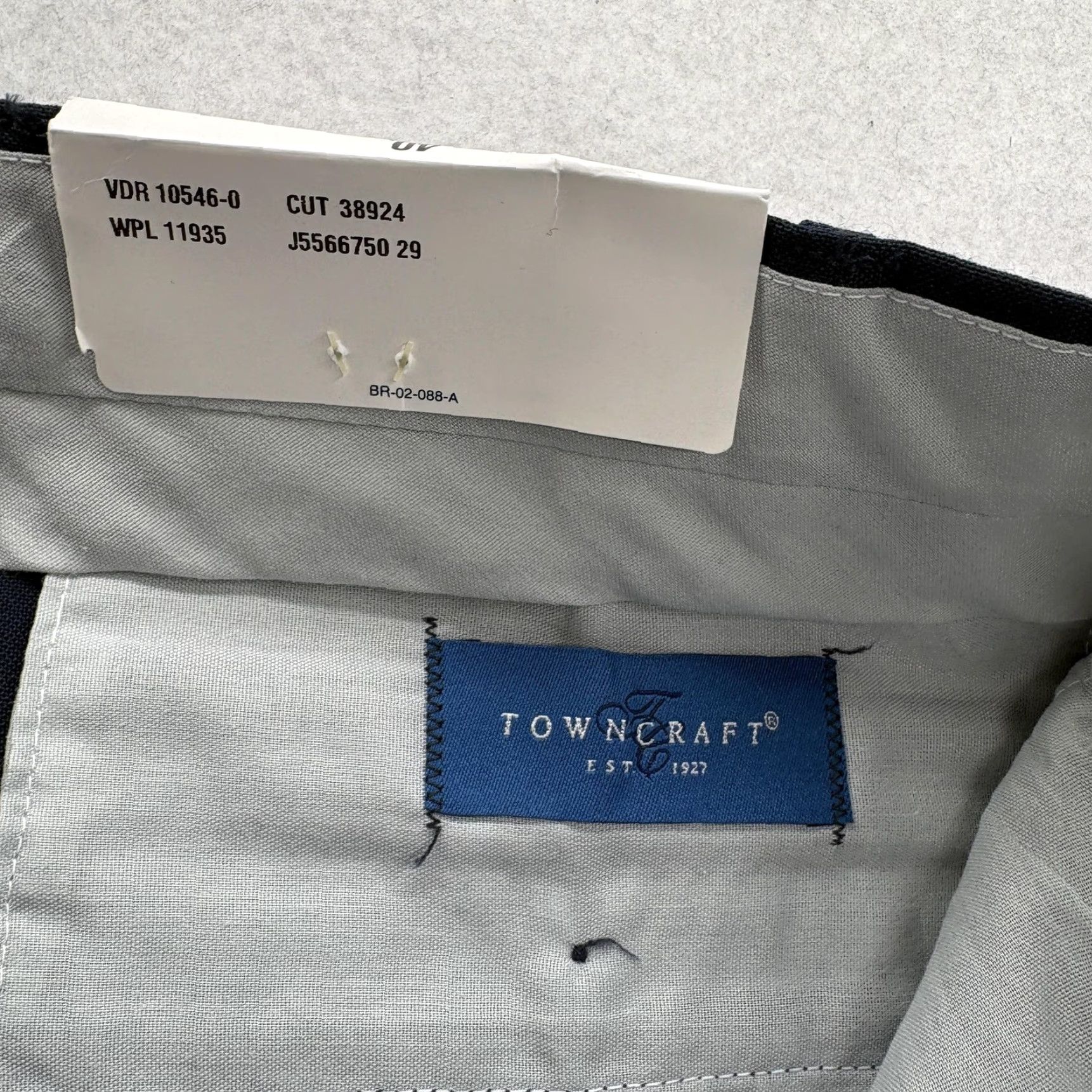 Vintage VINTAGE Towncraft Dress Pants Mens 40 Blue Wet Weather Wool Pleated Wrinkle Free 90s Business Formal Pants Mens Size US 40 / EU 56 - 5 Thumbnail