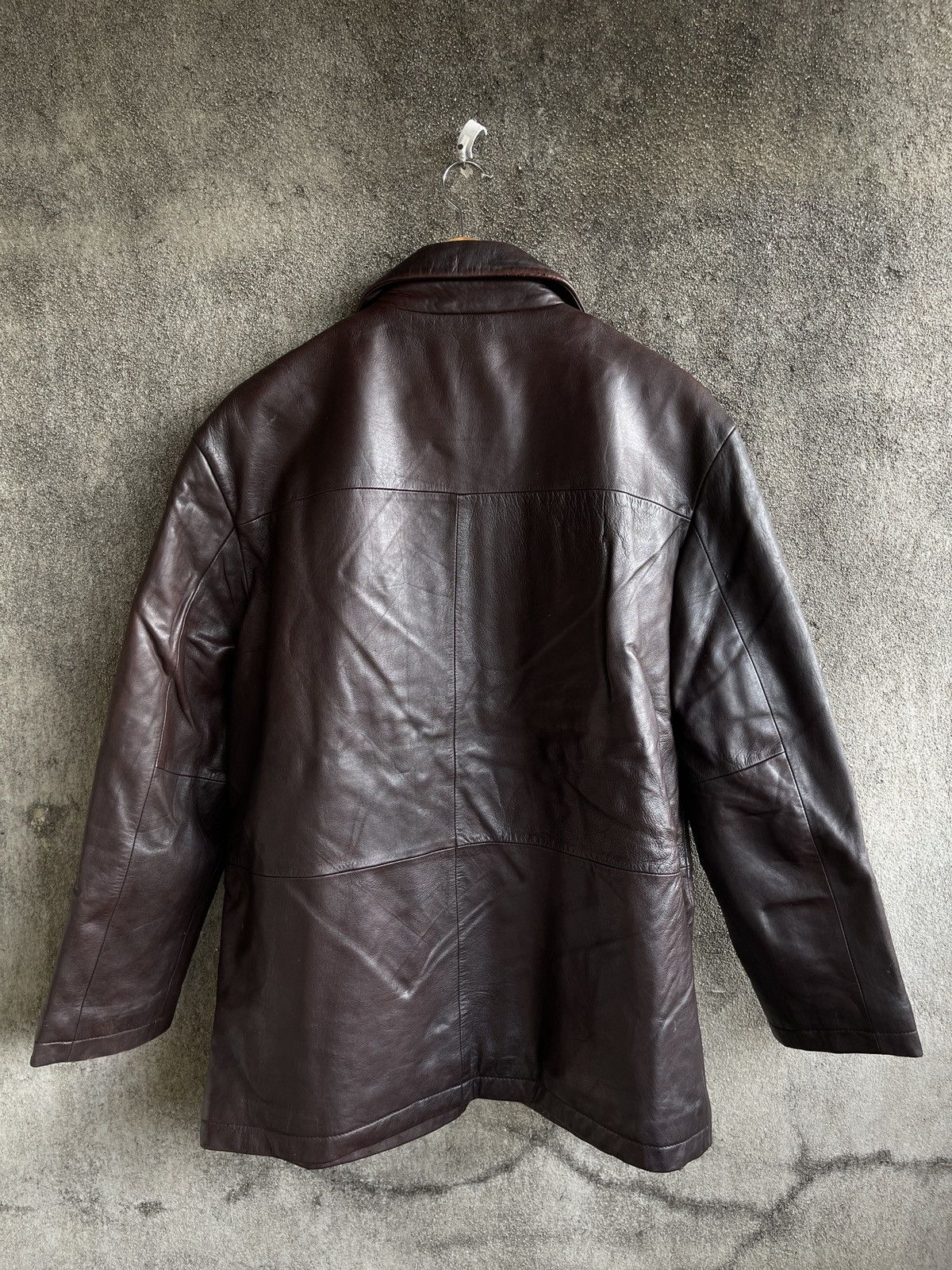 Yves Saint Laurent Vintage🔥YVES SAINT LAURENT POUR HOMME🔥Leather Jacket 90’s Size US L / EU 52-54 / 3 - 8 Thumbnail