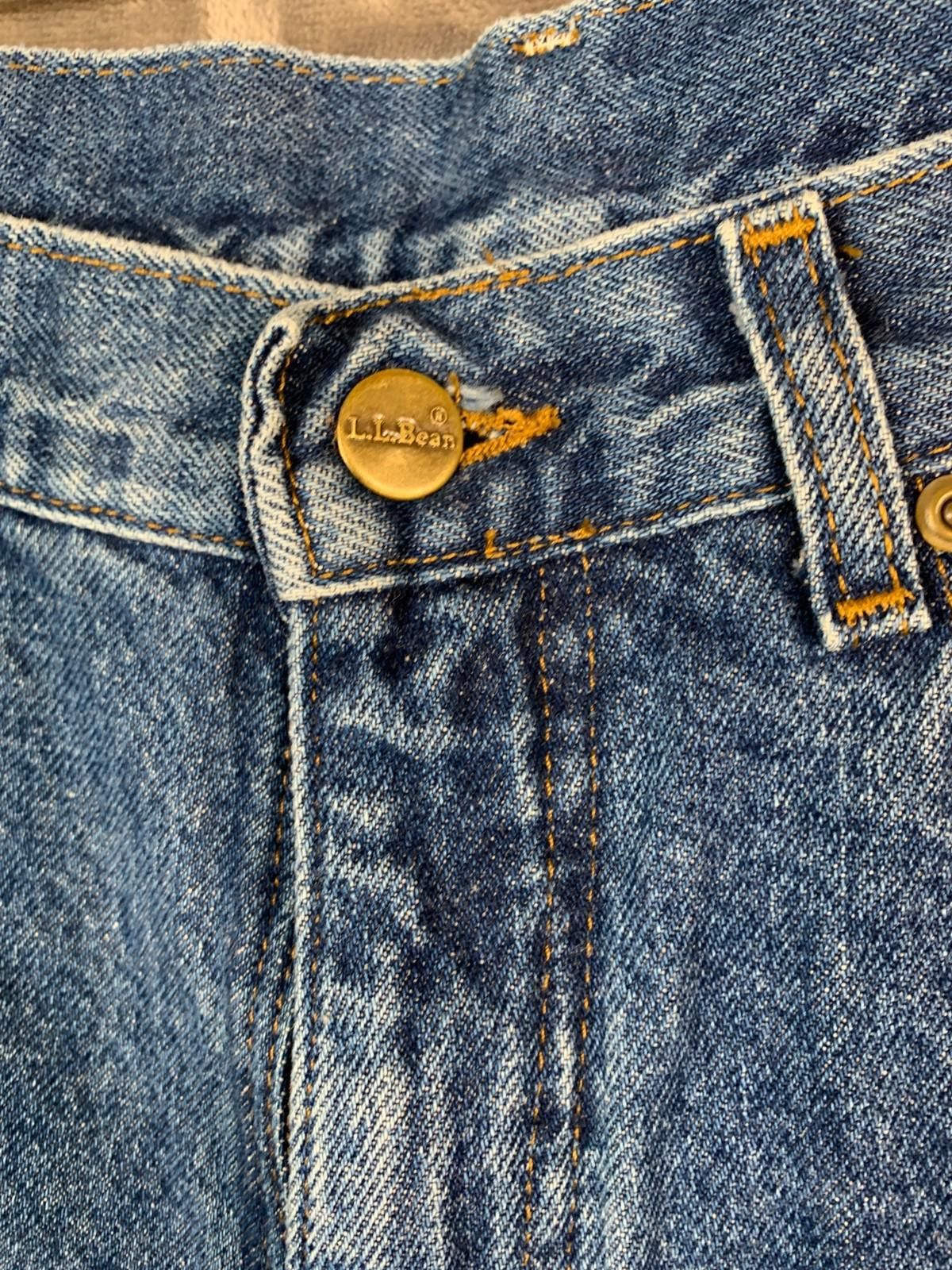 L.L. Bean LL Bean Flannel Jeans 34/28.5 Blue w/ Red Plaid Lining (226) Size US 34 / EU 50 - 3 Thumbnail
