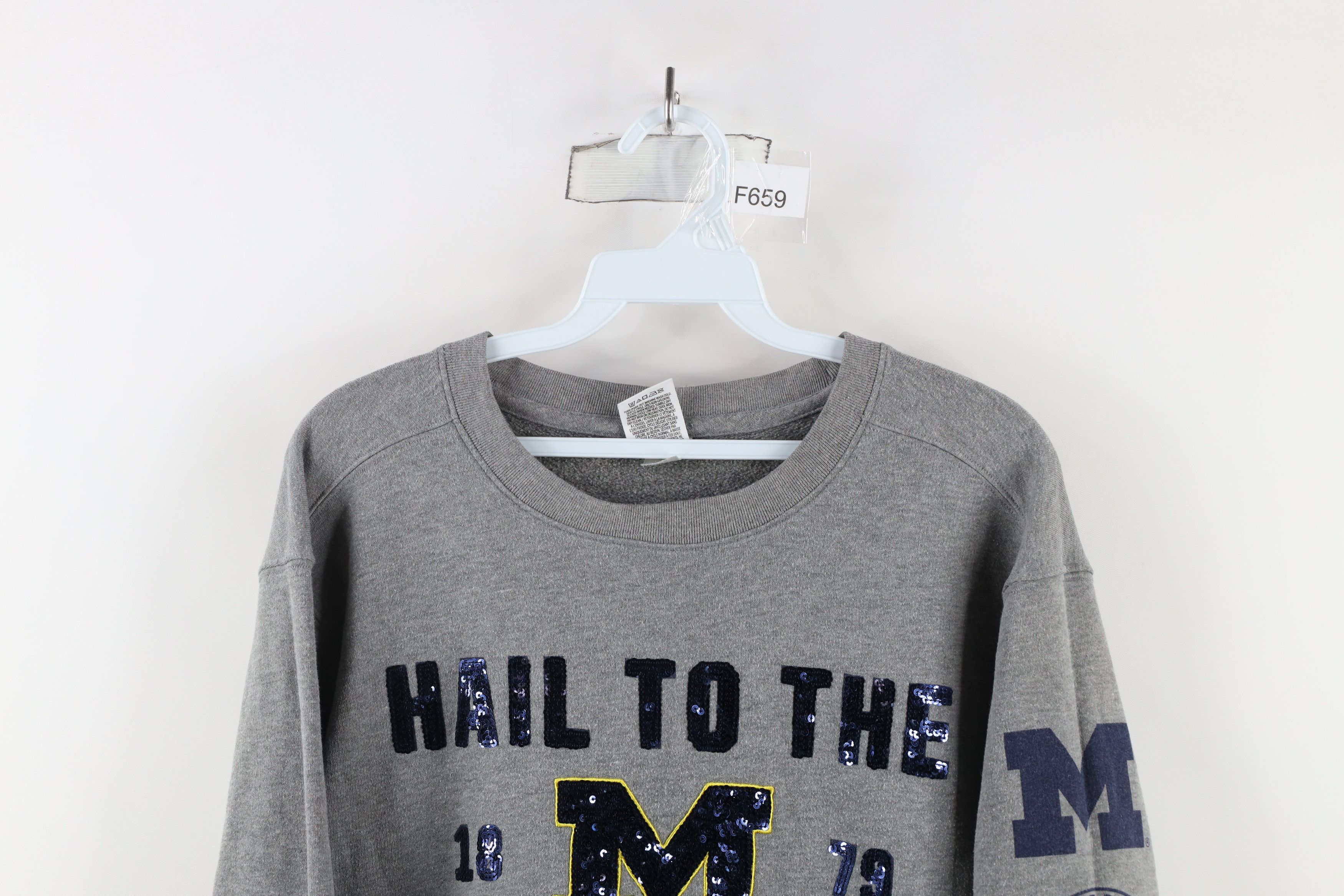 Pink × Vintage Pink Victorias Secret University of Michigan Sweatshirt Size S / US 4 / IT 40 - 2 Thumbnail