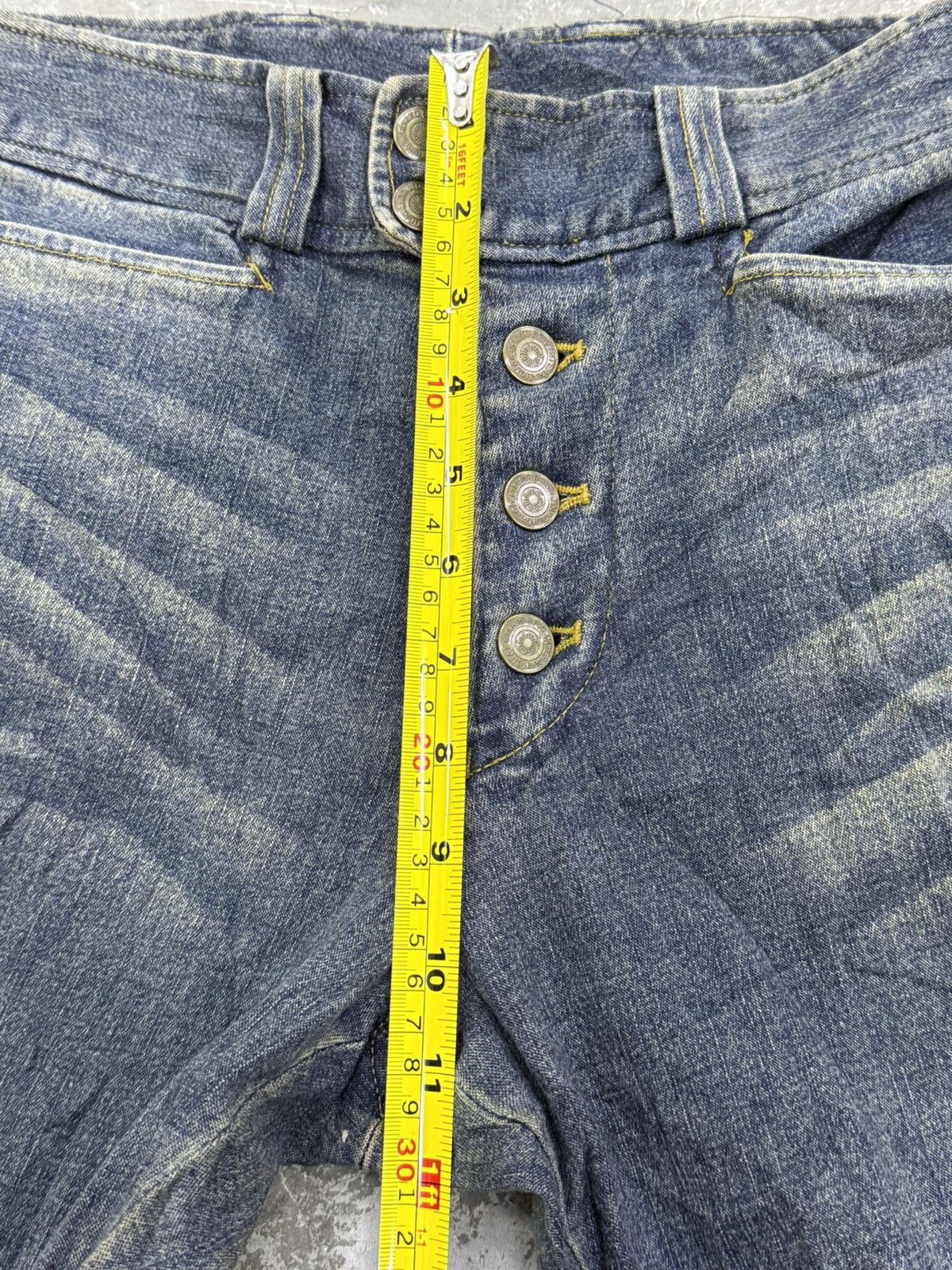 Tornado Mart Tornado Mart Flared Faded Washed Denim Pants W32 Size US 32 / EU 48 - 8 Thumbnail