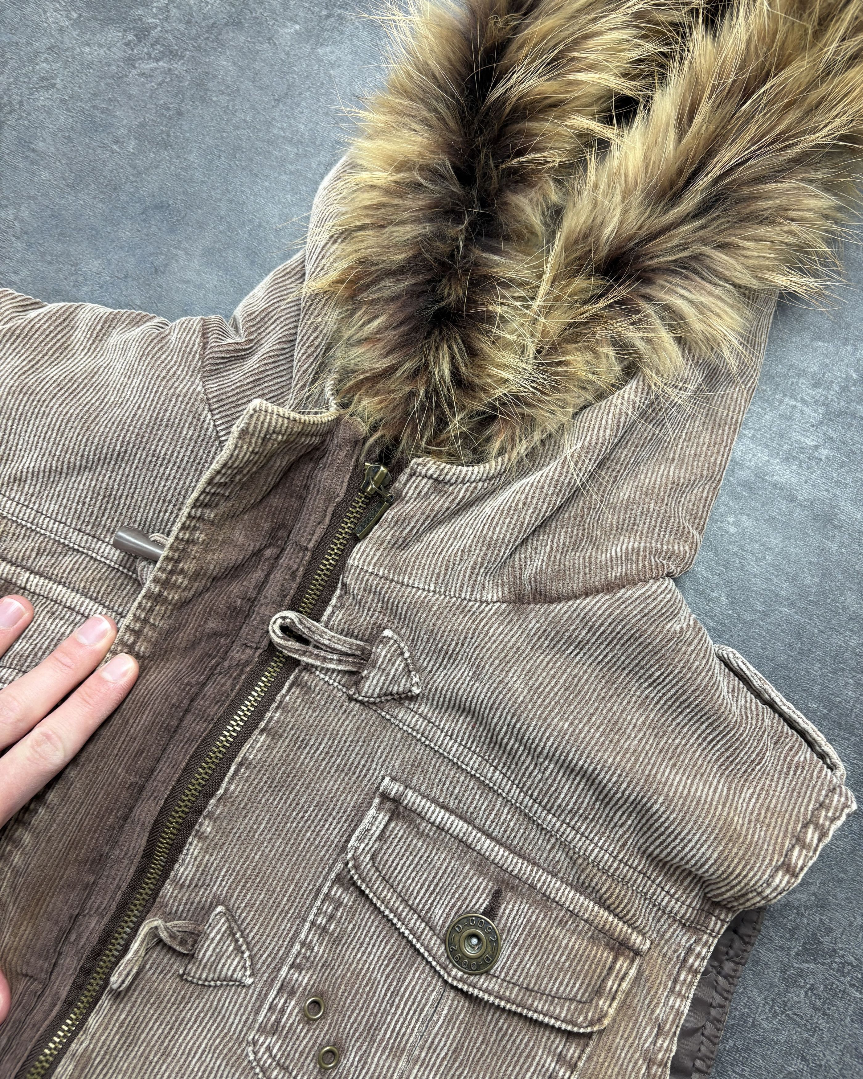 Hysteric Glamour × Undercover Archive Japanese-Style Fur Hood Vest. Size US M / EU 48-50 / 2 - 3 Thumbnail