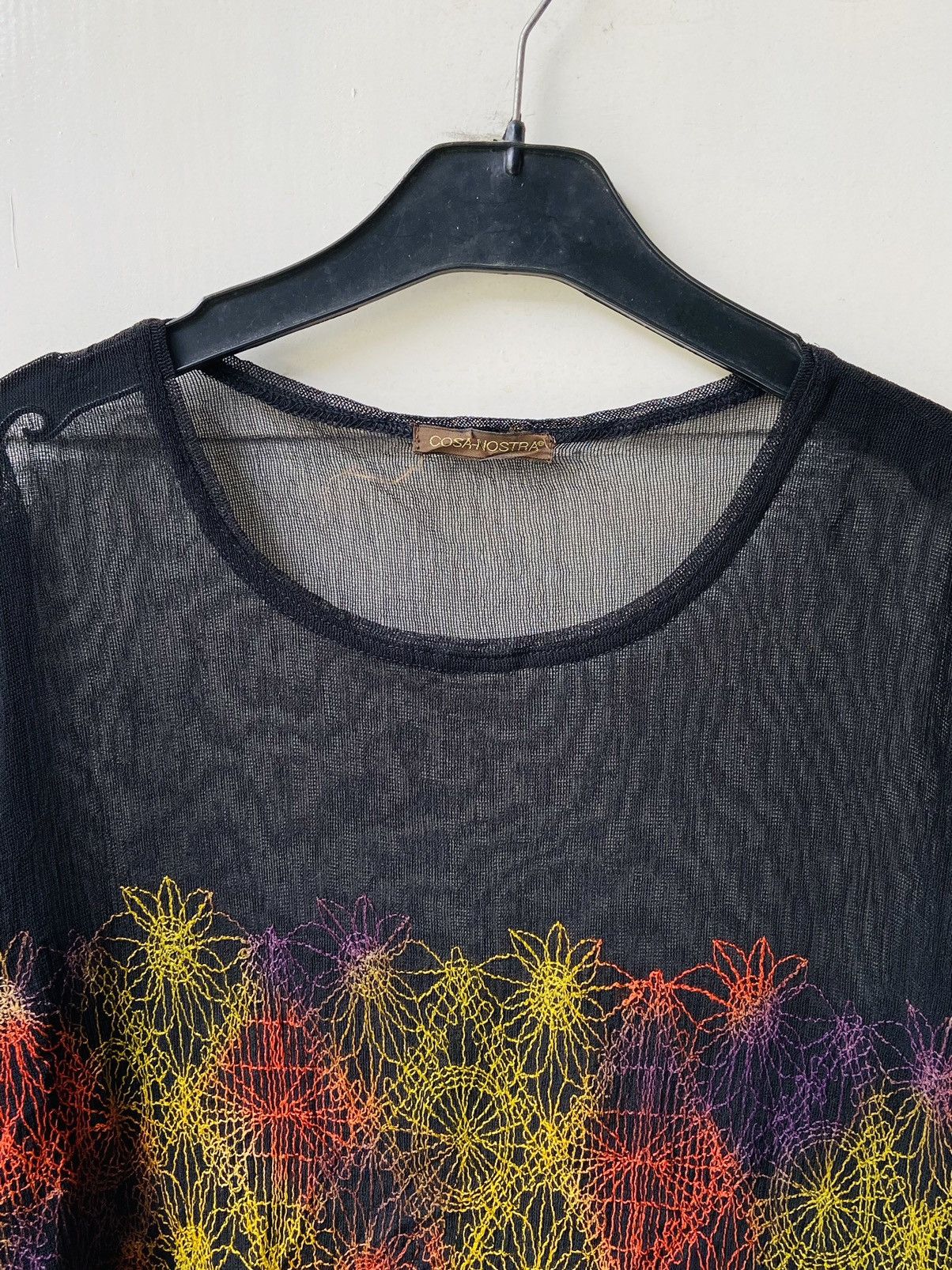 Other COSA-NOSTRA Black Mesh Long Sleeve T-Shirt Size US M / EU 48-50 / 2 - 11 Thumbnail