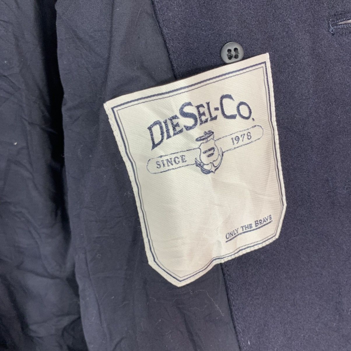 Diesel × Diesel Black Gold × Vintage VINTAGE DIESEL DOUBLE BREASTED WOOL COAT Size US L / EU 52-54 / 3 - 14 Thumbnail