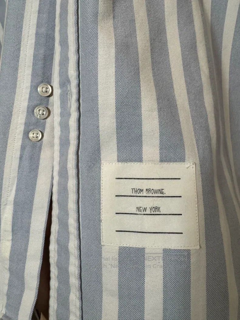 Thom Browne Thom Browne Blue and white striped shirt Size US S / EU 44-46 / 1 - 3 Thumbnail