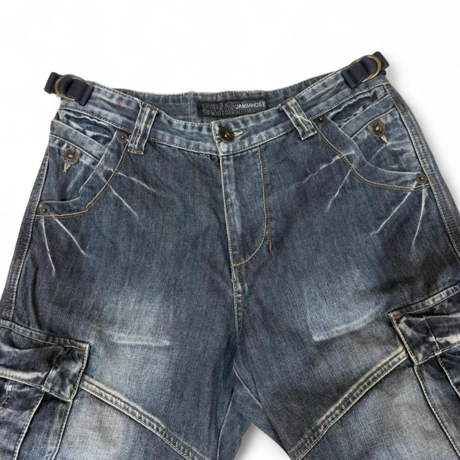 True Religion Jambangee Y2K big pockets design cargo style denim jeans Size 32" / US 10 / IT 46 - 4 Thumbnail