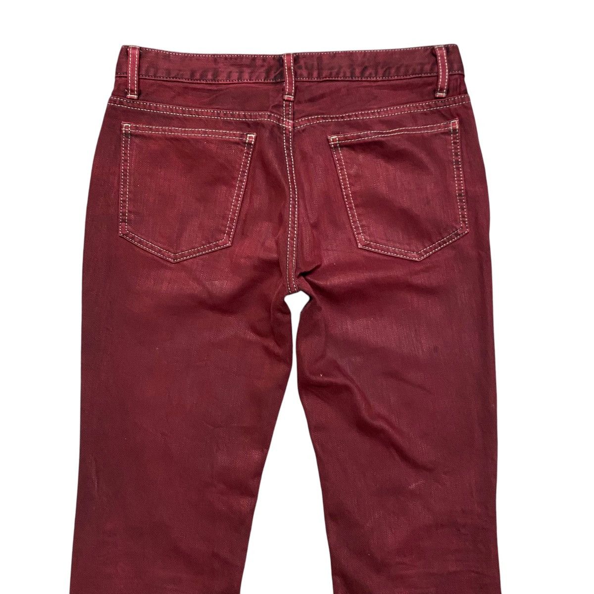 Lounge Lizard Lounge Lizard Red Blood Denim Jeans Size US 30 / EU 46 - 10 Thumbnail