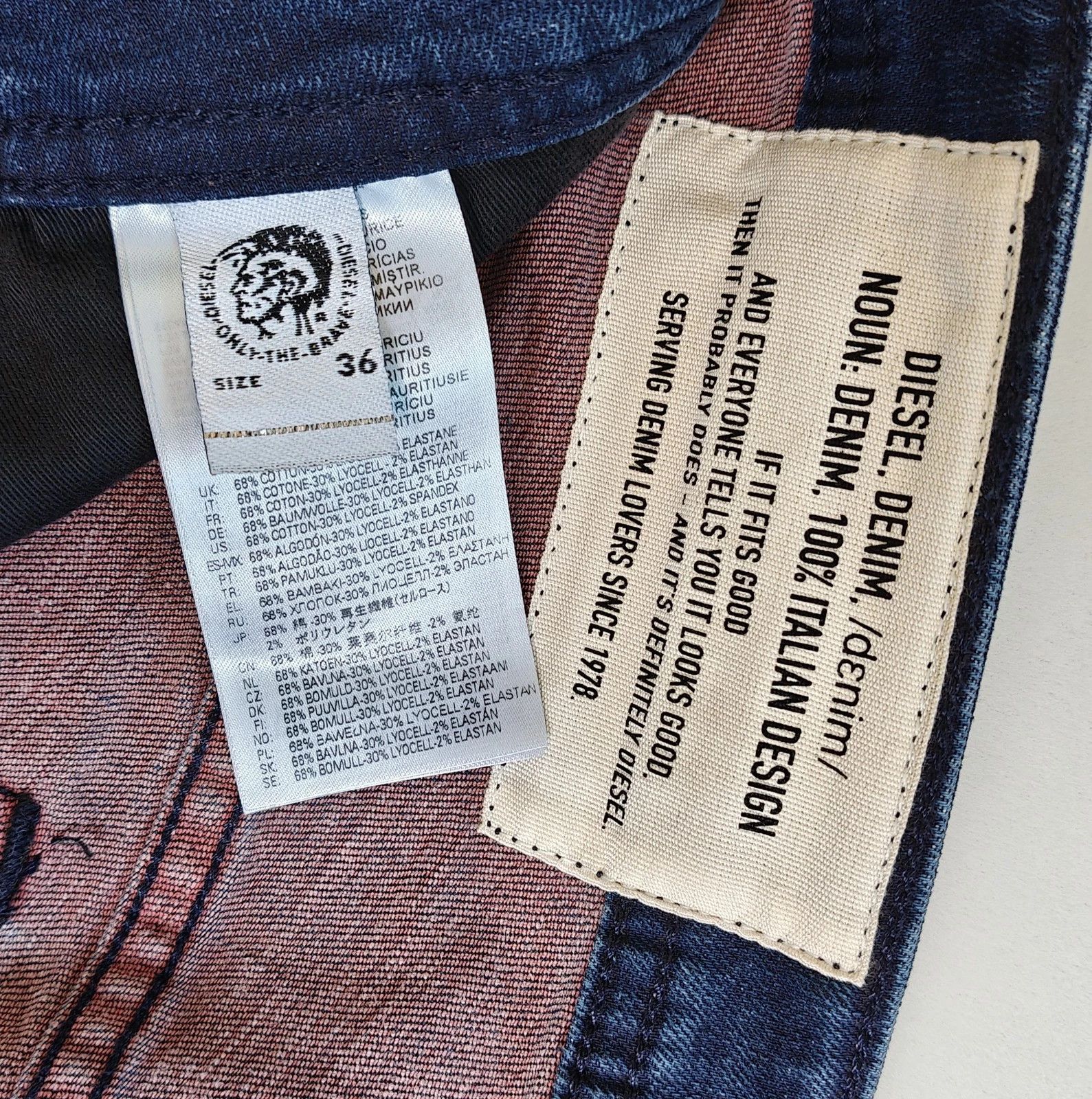 Diesel Diesel THOMMER-X L.34 MENS JEANS SLTP/9520 Size US 36 / EU 52 - 6 Thumbnail
