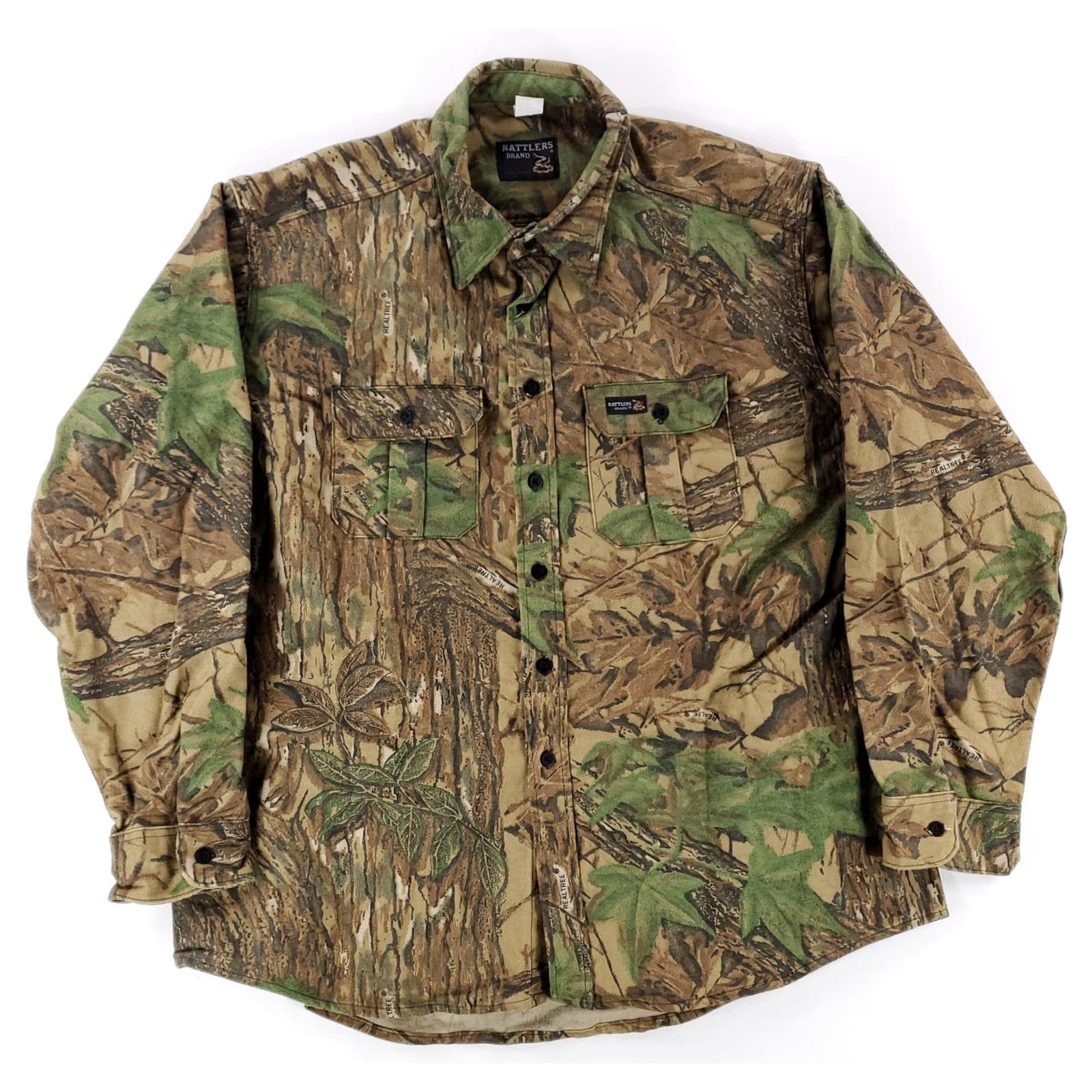Realtree VINTAGE Rattlers Brand Realtree Camo Button Down Shirt Made in the USA Mens XXL Shirt Size US XXL / EU 58 / 5 - 5 Thumbnail