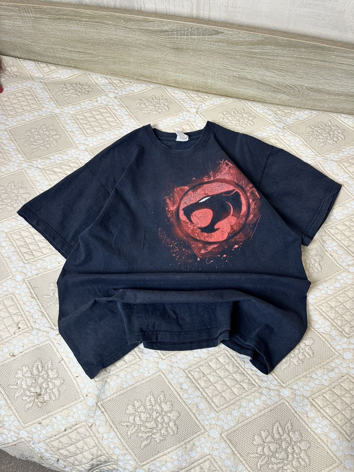 Cartoon Network 🔥 Vintage ThunderCats Logo Cartoon Graphic T Shirt Anime Y2K Size US L / EU 52-54 / 3 - 1 Thumbnail