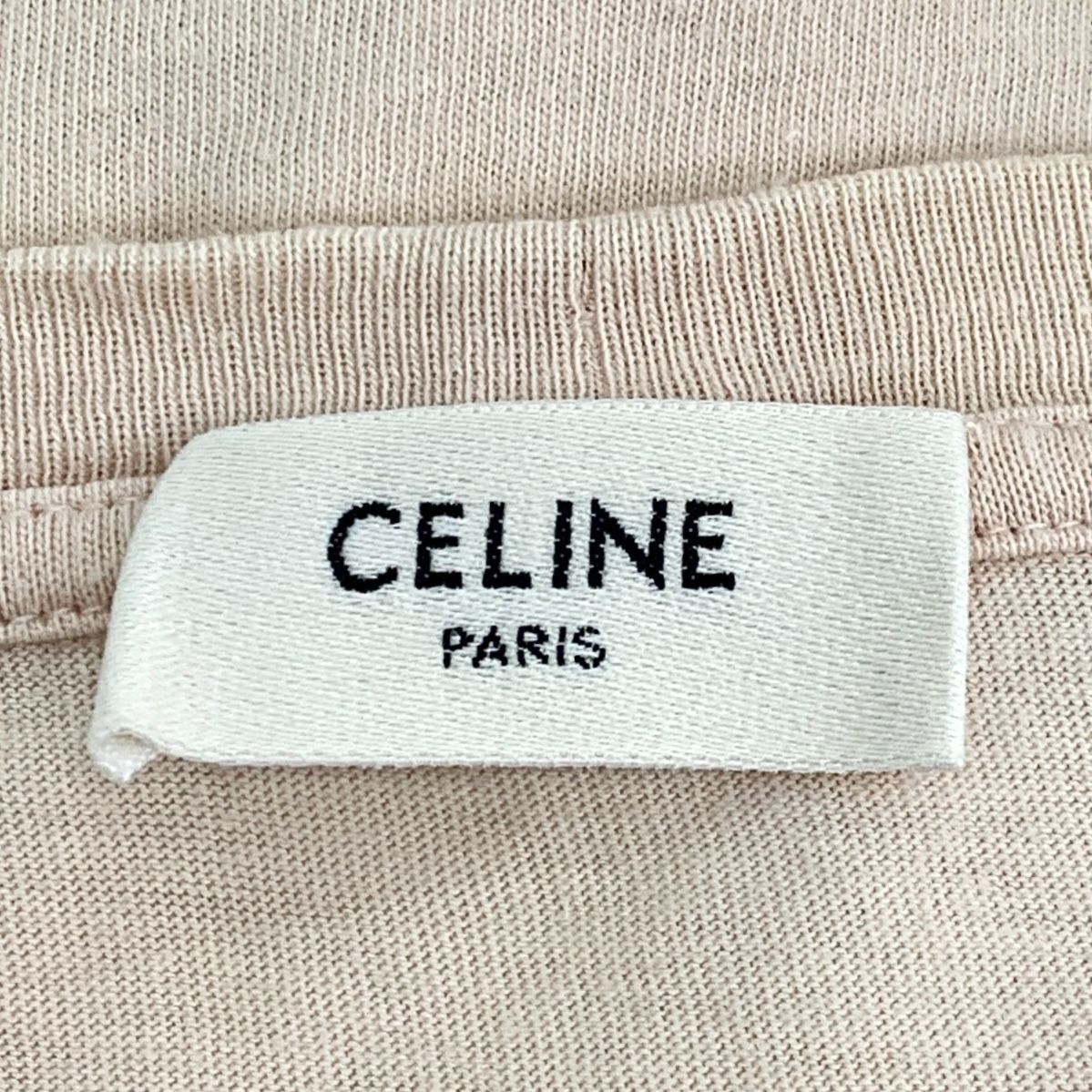 Celine Celine Nude Logo Print Cotton Crewneck Short Sleeve T-shirt Size L / US 10 / IT 46 - 2 Thumbnail