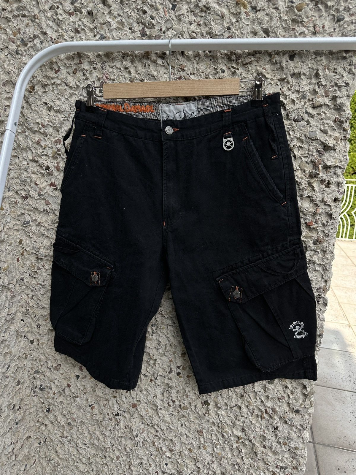Criminal Damage Vintage y2k 2000s Criminal Damage cargo jorts pants Size US 32 / EU 48 - 1 Thumbnail