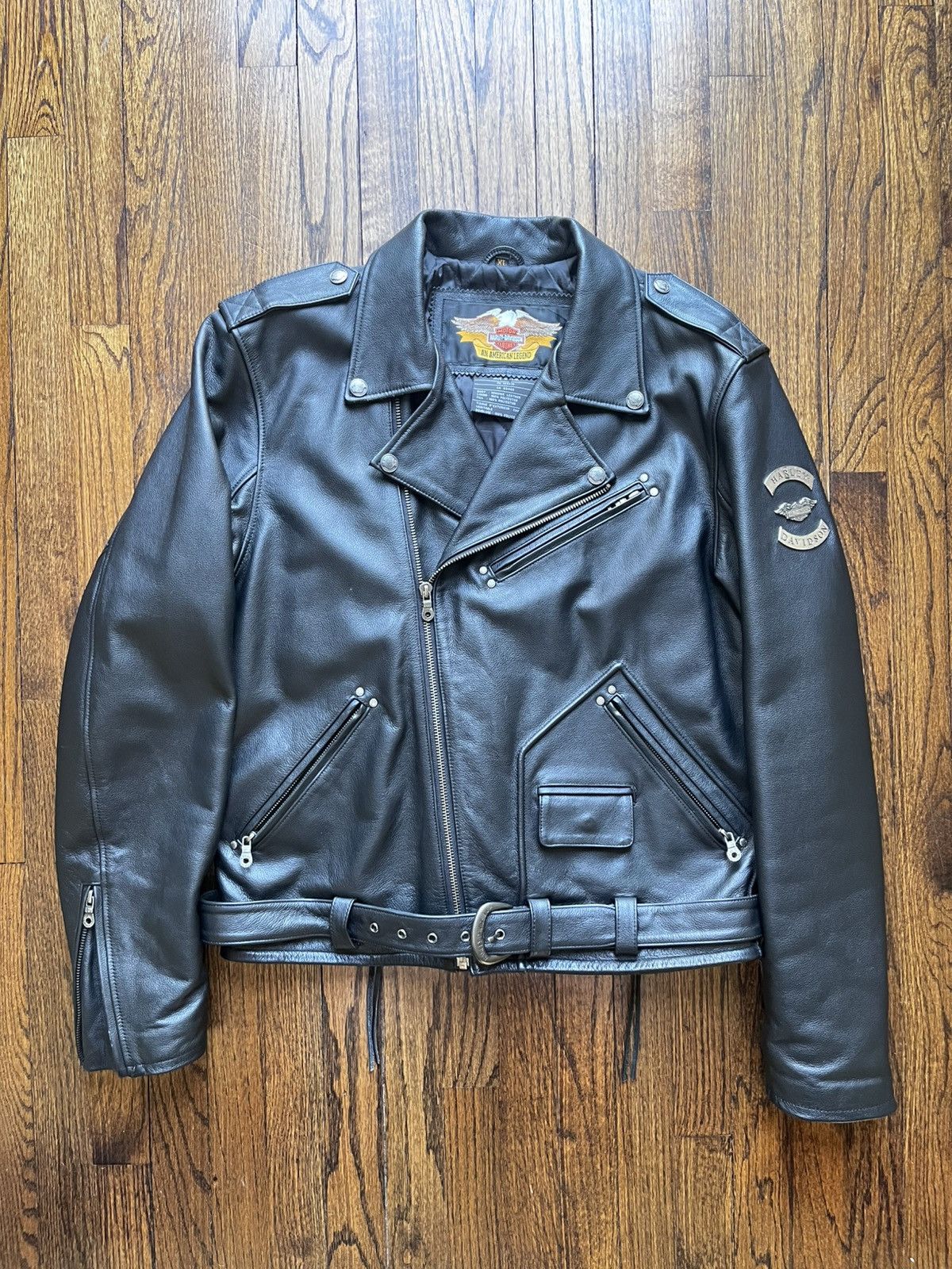 Harley Davidson Vintage Harley Davidson Cruiser Leather Jacket Size US XL / EU 56 / 4 - 1 Thumbnail
