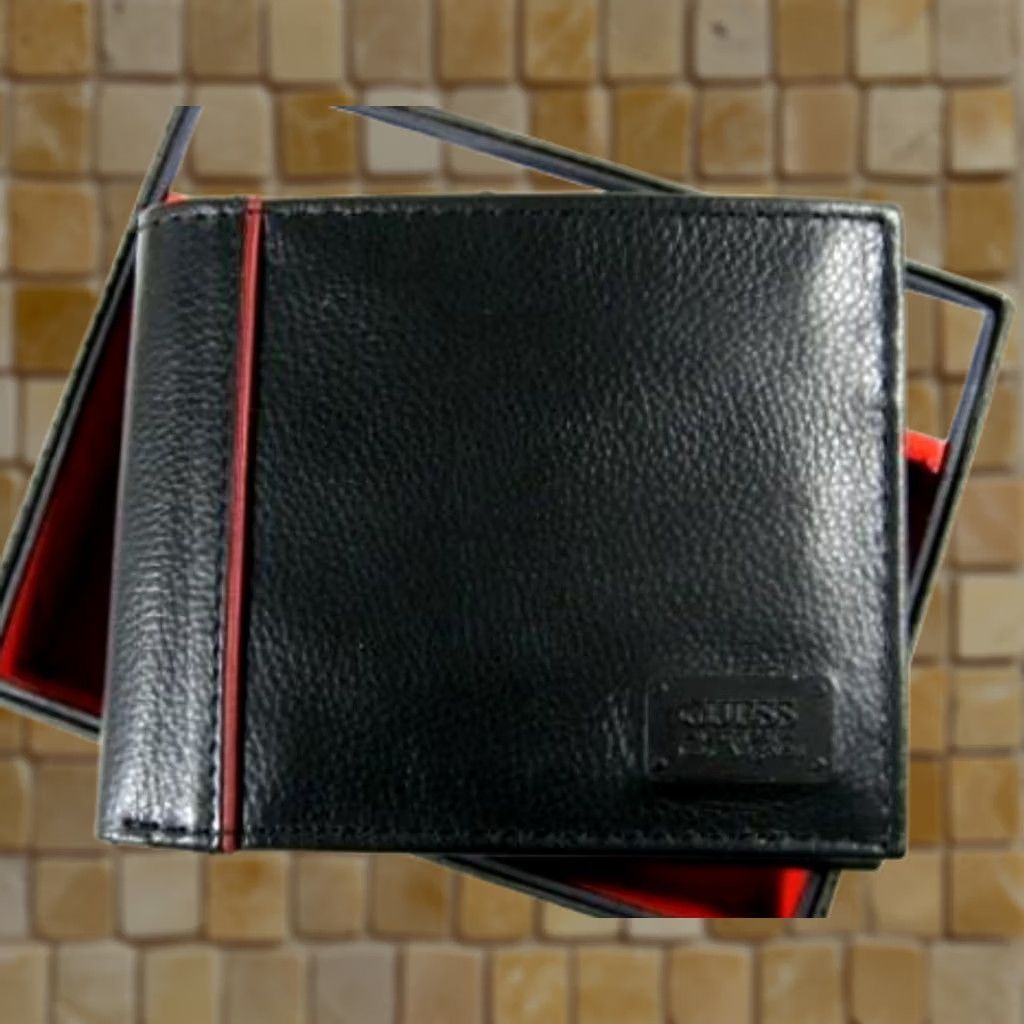 Guess NEW MENS GUESS BLACK LEATHER WALLET BI-FOLD RFID BLOCKING Size ONE SIZE - 1 Preview