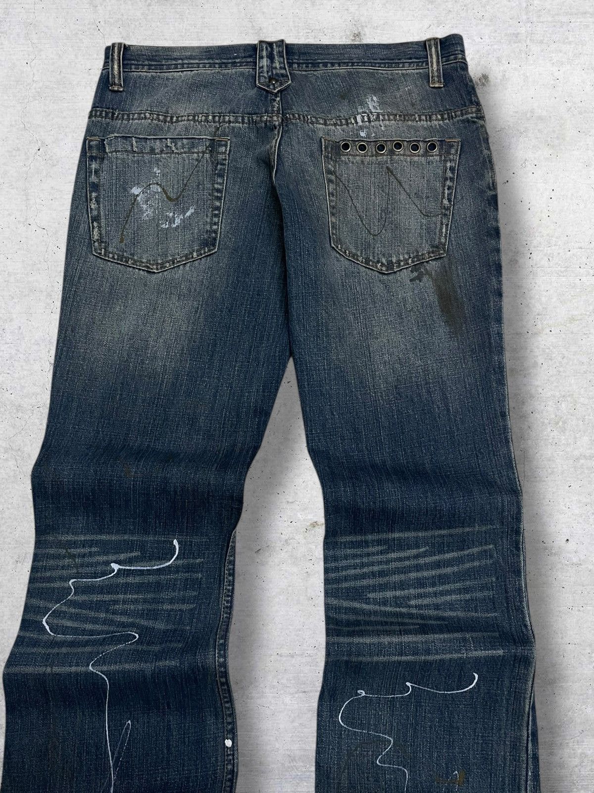 Tornado Mart OG JAPAN SPLASH FLARED AESTHETIC ROOT THREE 90S DESIGNER Size US 32 / EU 48 - 13 Thumbnail