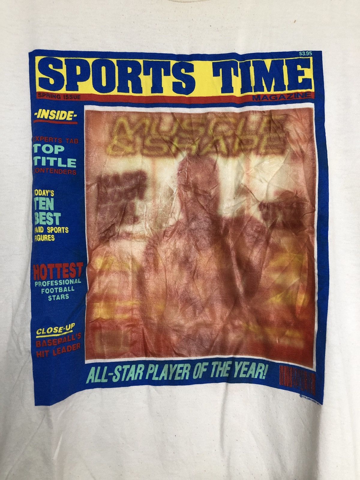 Vintage Vintage Sports Time Magazine T-Shirt Size US L / EU 52-54 / 3 - 2 Thumbnail