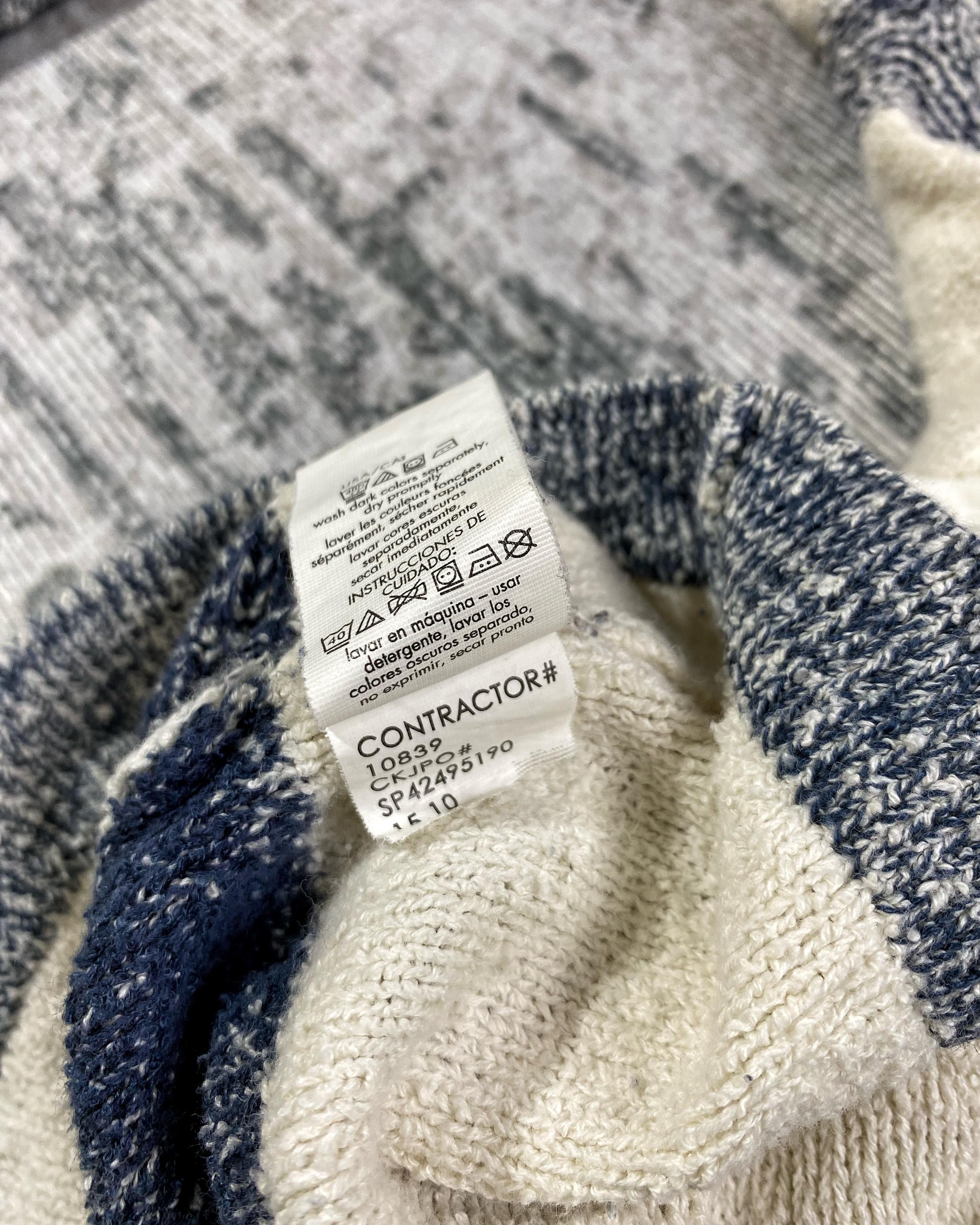 Japanese Brand 2000s Calvin Klein Cdg Docking Knit Hybrid y2k Lgb Ifsix Size US M / EU 48-50 / 2 - 6 Thumbnail