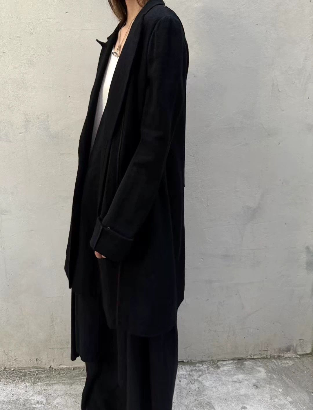 Yohji Yamamoto Yohji Yamamoto 09AW Runway Jacket Wool-Linen S1 Size S / US 4 / IT 40 - 7 Thumbnail